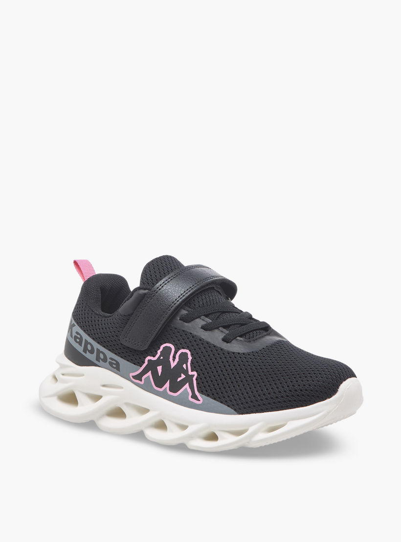 حذاء رياضي بطبعات شعار وشريط إغلاق لاصق للبنات من كابا-girls-shoes-sports-image-2