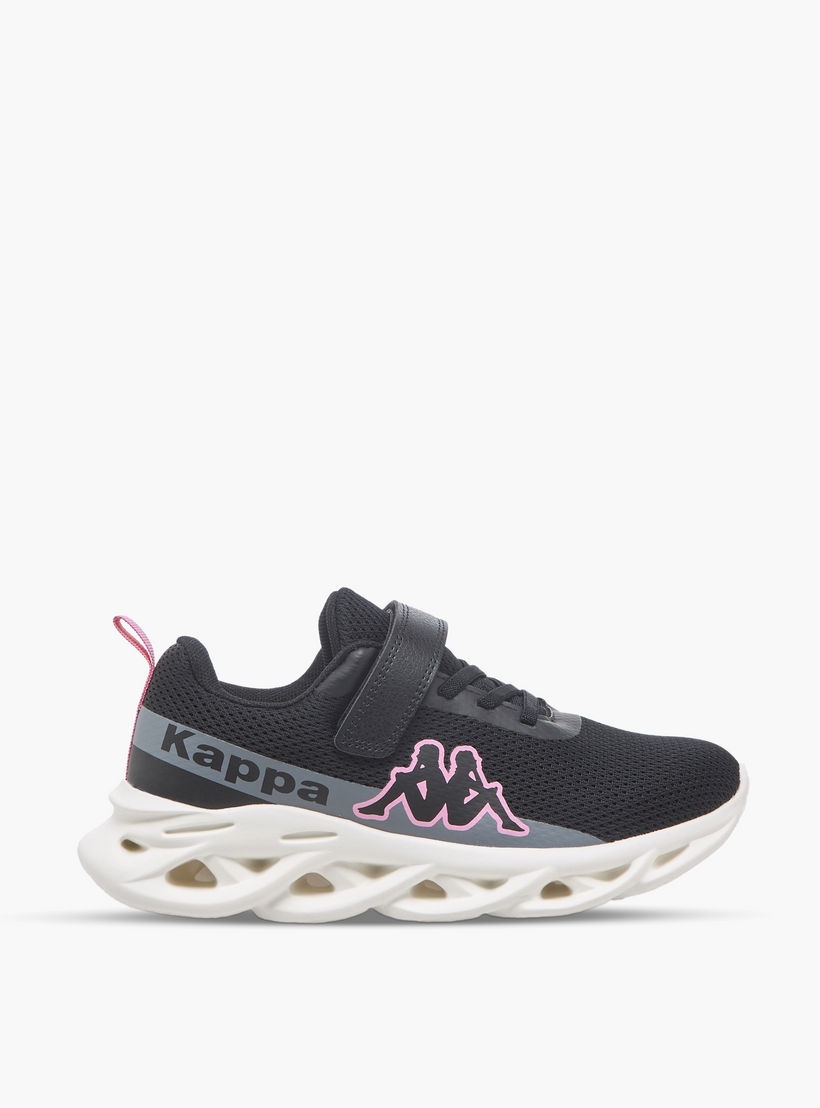 حذاء رياضي بطبعات شعار وشريط إغلاق لاصق للبنات من كابا-girls-shoes-sports-image-3