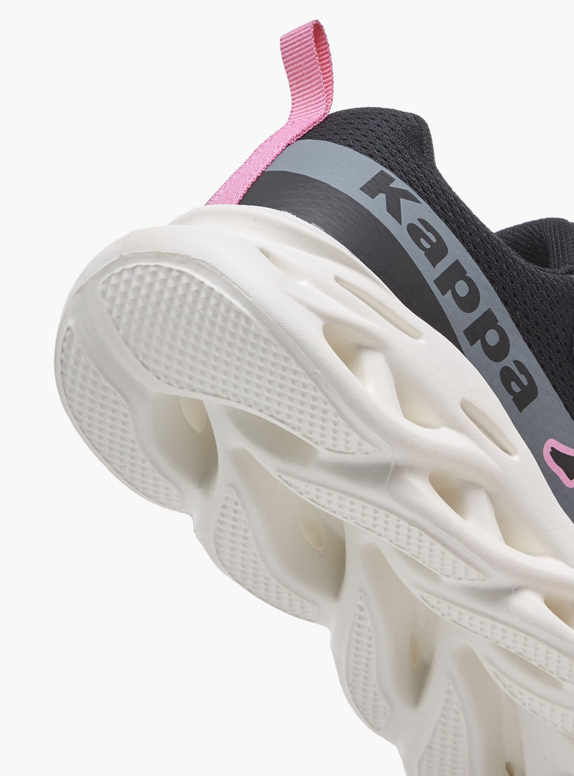 حذاء رياضي بطبعات شعار وشريط إغلاق لاصق للبنات من كابا-girls-shoes-sports-image-5