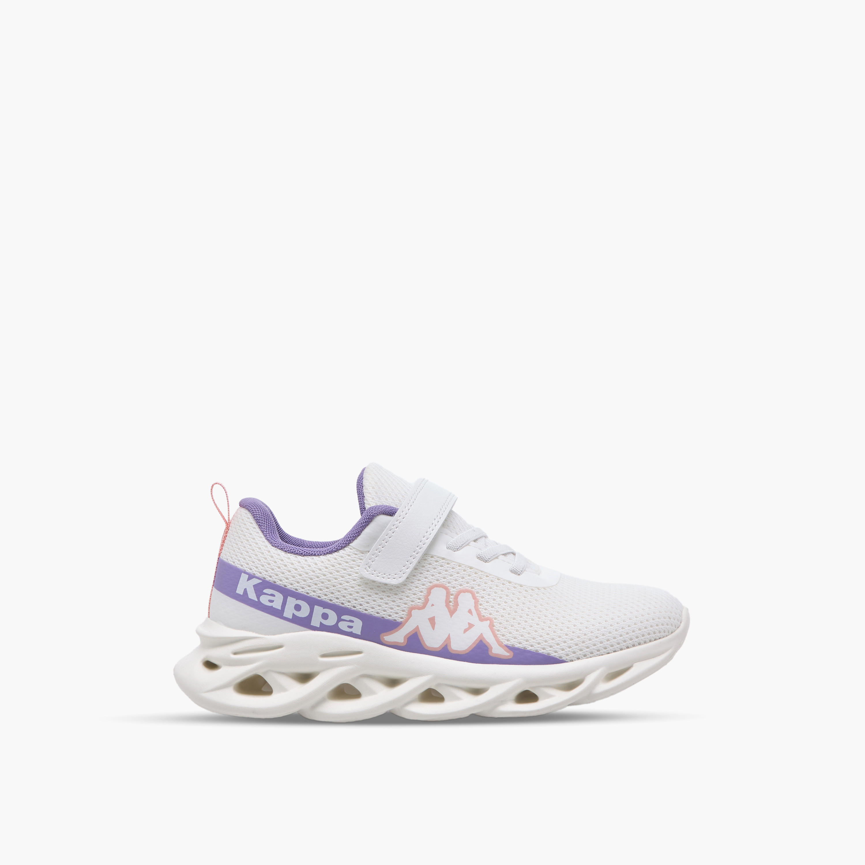 حذاء رياضي بطبعات شعار وشريط إغلاق لاصق للبنات من كابا-girls-shoes-sports-image-3