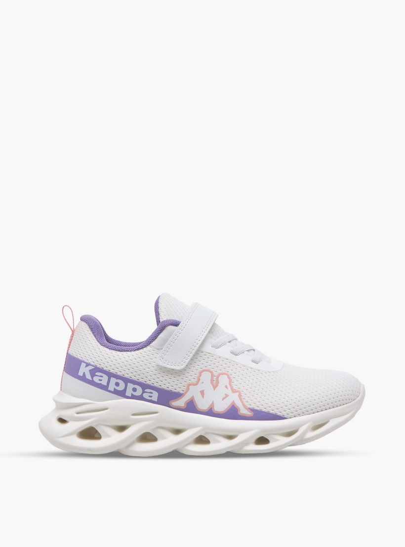 حذاء رياضي بطبعات شعار وشريط إغلاق لاصق للبنات من كابا-girls-shoes-sports-image-3
