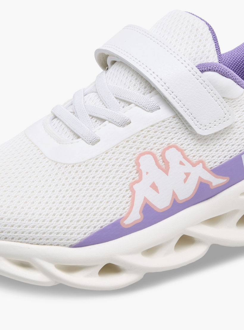 حذاء رياضي بطبعات شعار وشريط إغلاق لاصق للبنات من كابا-girls-shoes-sports-image-4