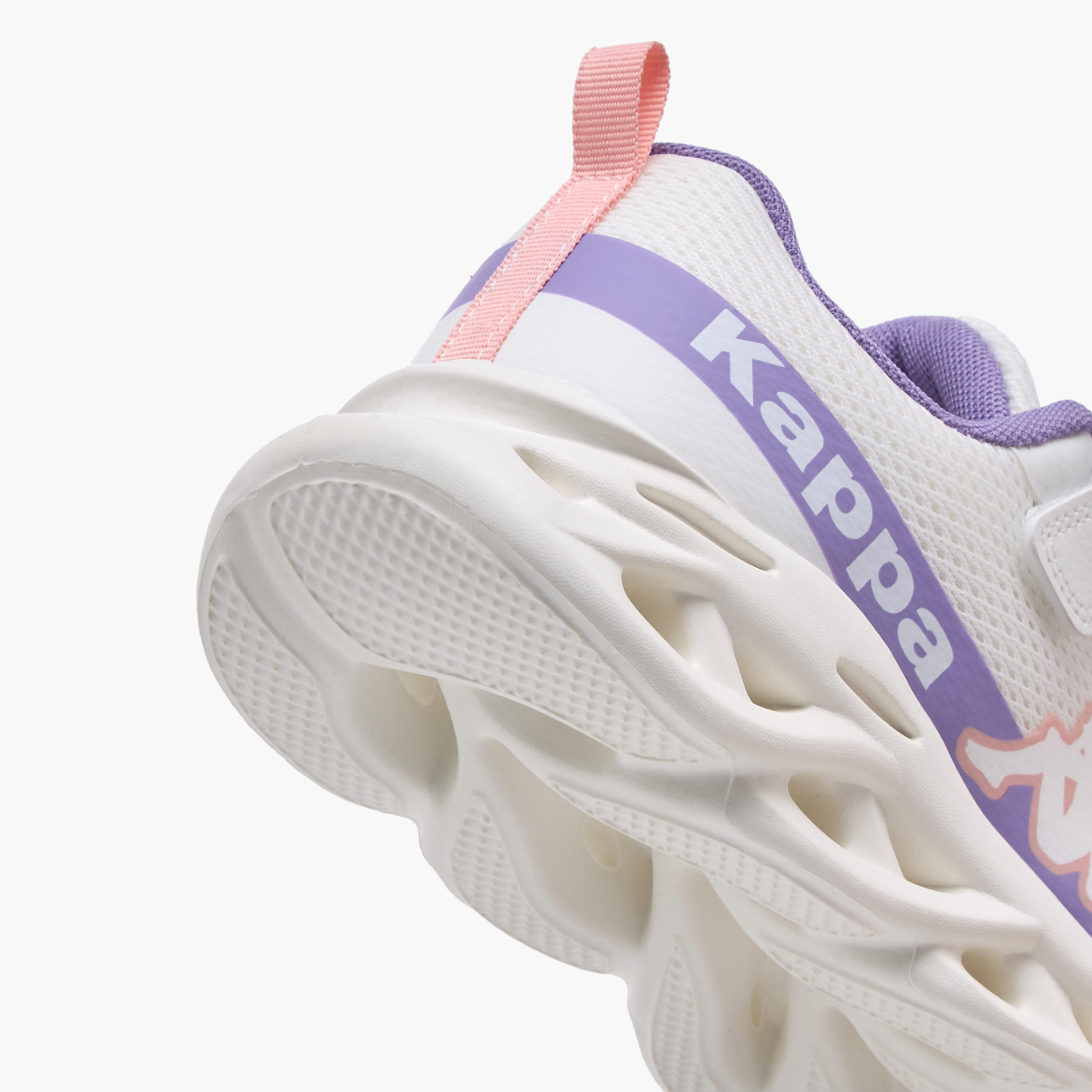 حذاء رياضي بطبعات شعار وشريط إغلاق لاصق للبنات من كابا-girls-shoes-sports-image-5