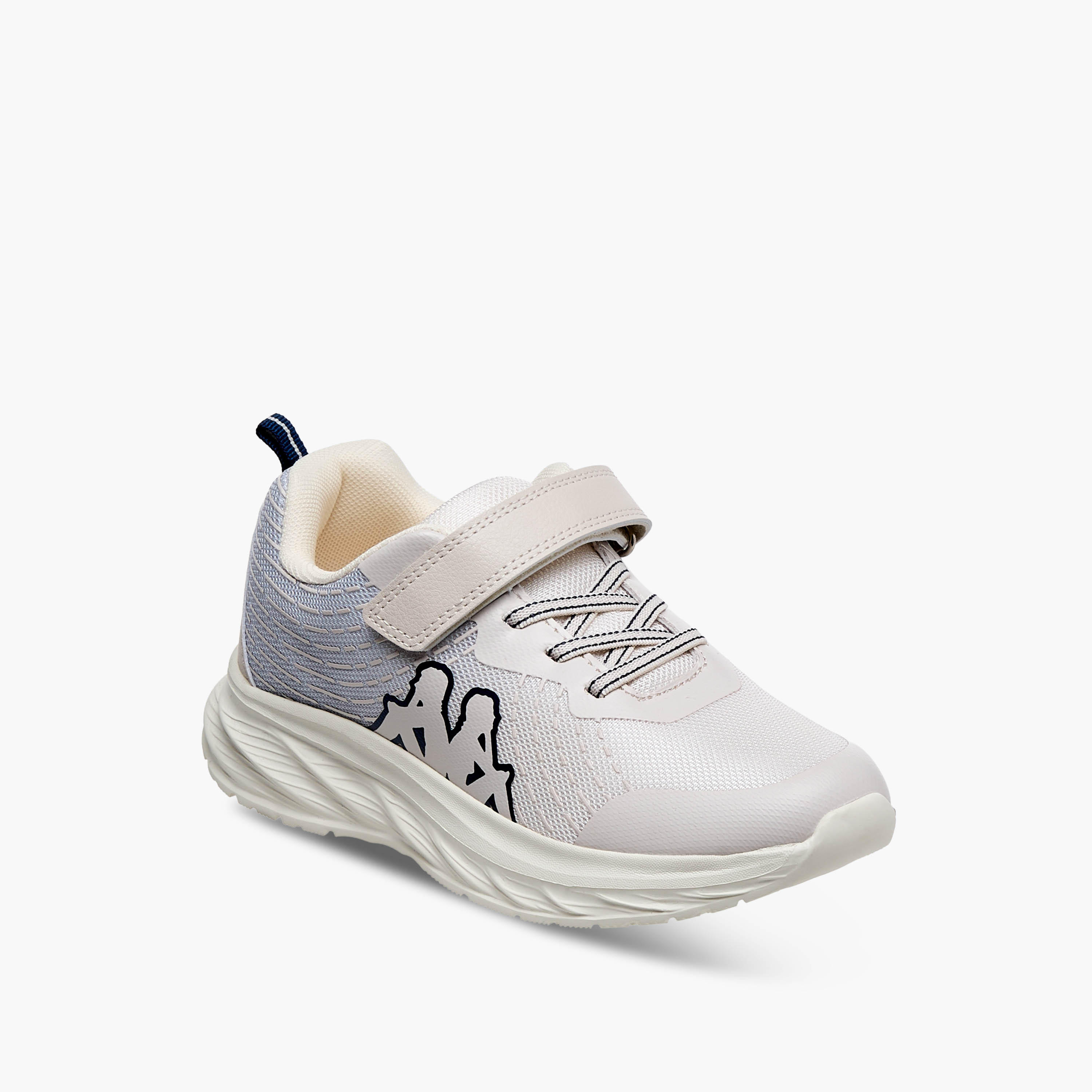 Kappa Unisex Logo Print Hook and Loop Sports Shoes-girls-shoes-sneakers-image-2