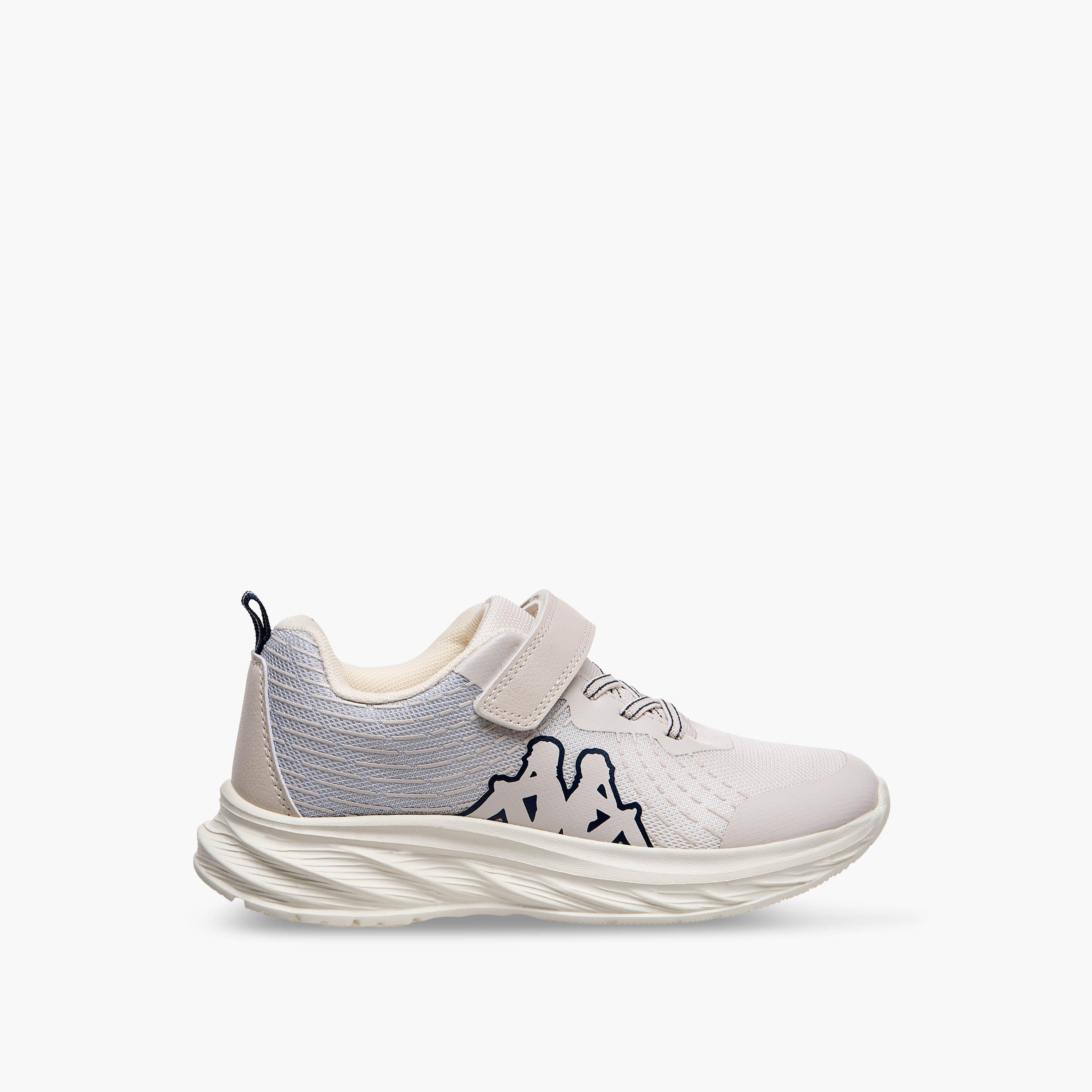 Kappa Unisex Logo Print Hook and Loop Sports Shoes-girls-shoes-sneakers-image-3