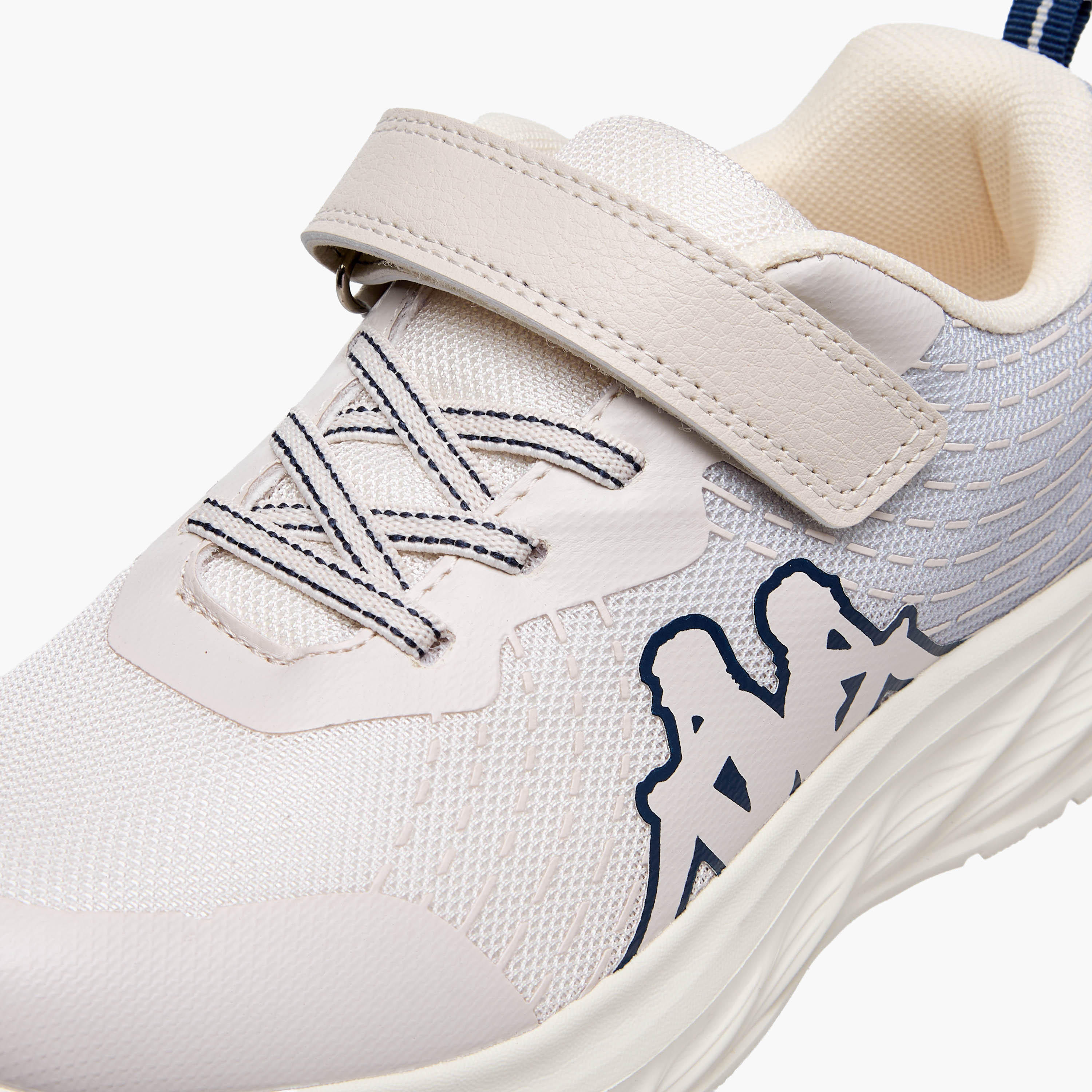 Kappa Unisex Logo Print Hook and Loop Sports Shoes-girls-shoes-sneakers-image-4