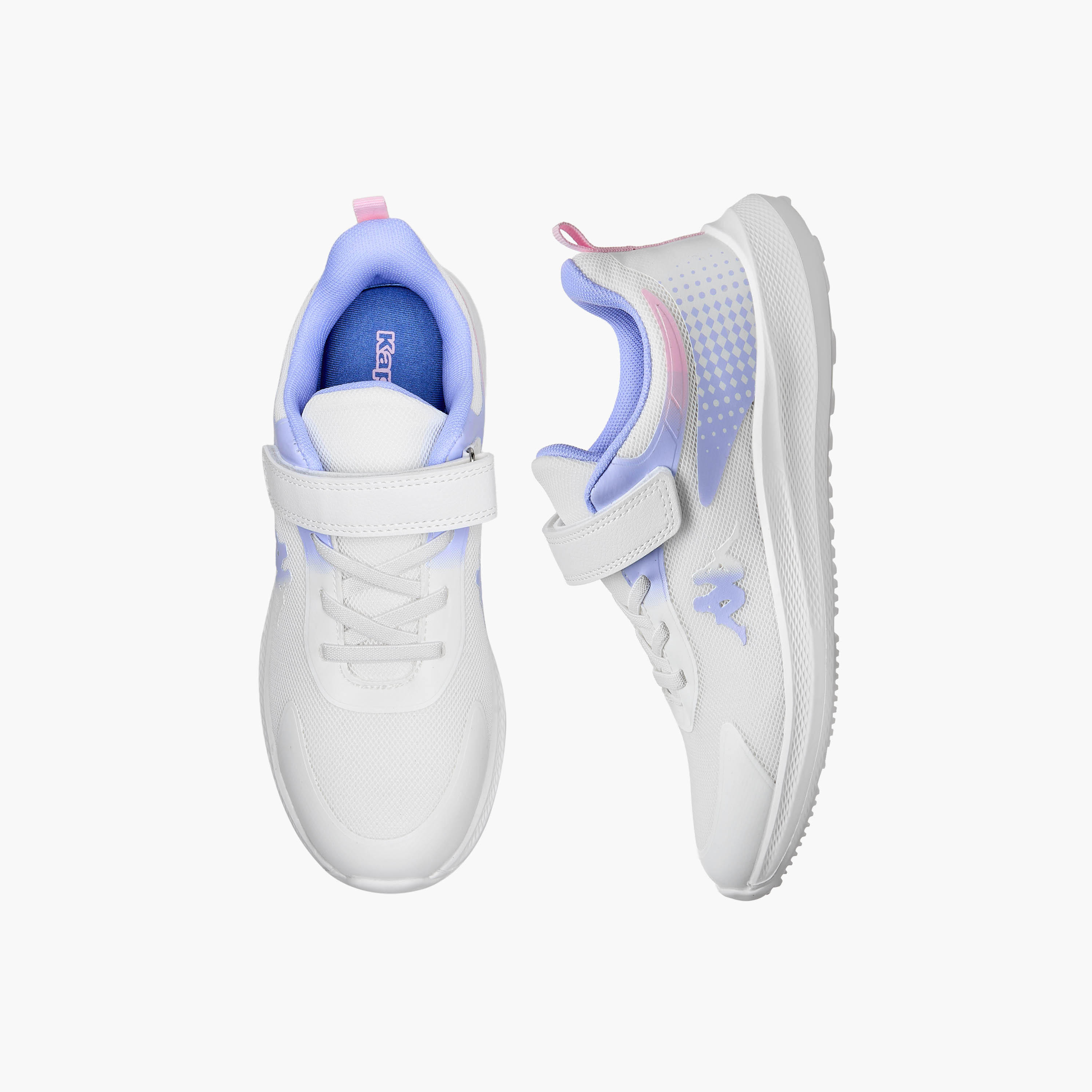 حذاء رياضي بشريط إغلاق لاصق وطبعات الشعار للبنات من كابا-girls-shoes-sneakers-image-1