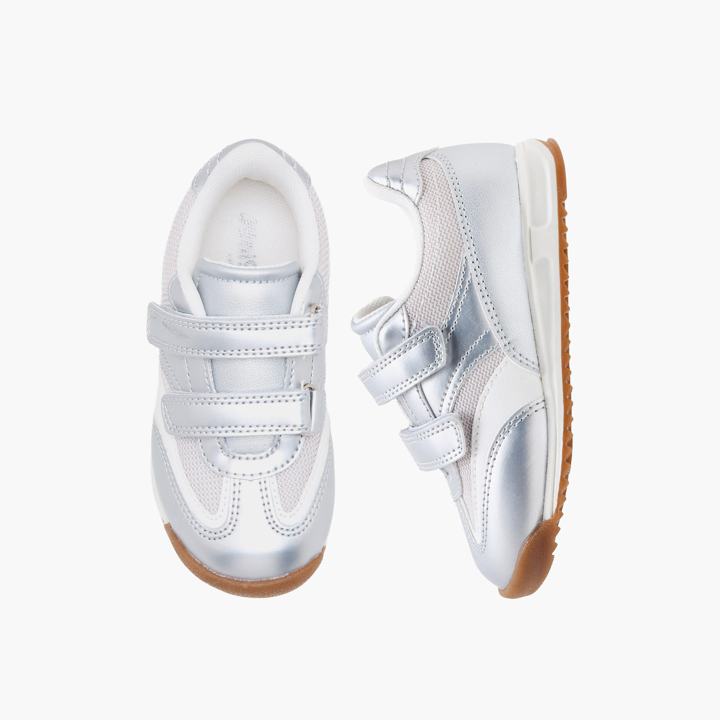 حذاء سنيكرز بشريط إغلاق لاصق للبنات من جونيورز-girls-shoes-sneakers-image-1