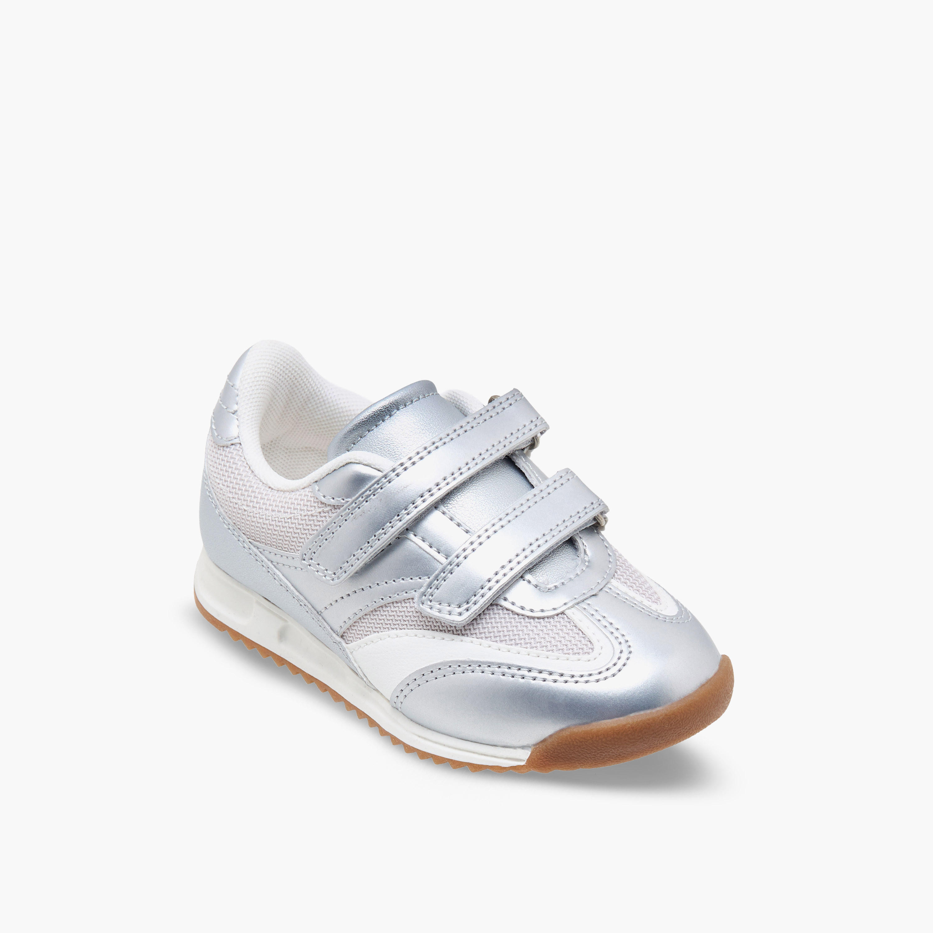 حذاء سنيكرز بشريط إغلاق لاصق للبنات من جونيورز-girls-shoes-sneakers-image-2