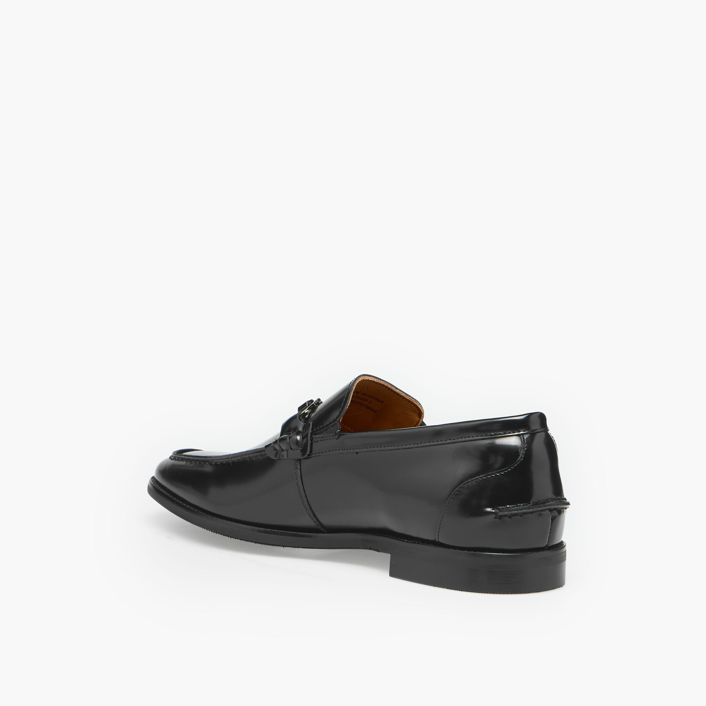 Duchini Men Leather Metallic Accent Loafers-men-shoes-formalshoes-image-5