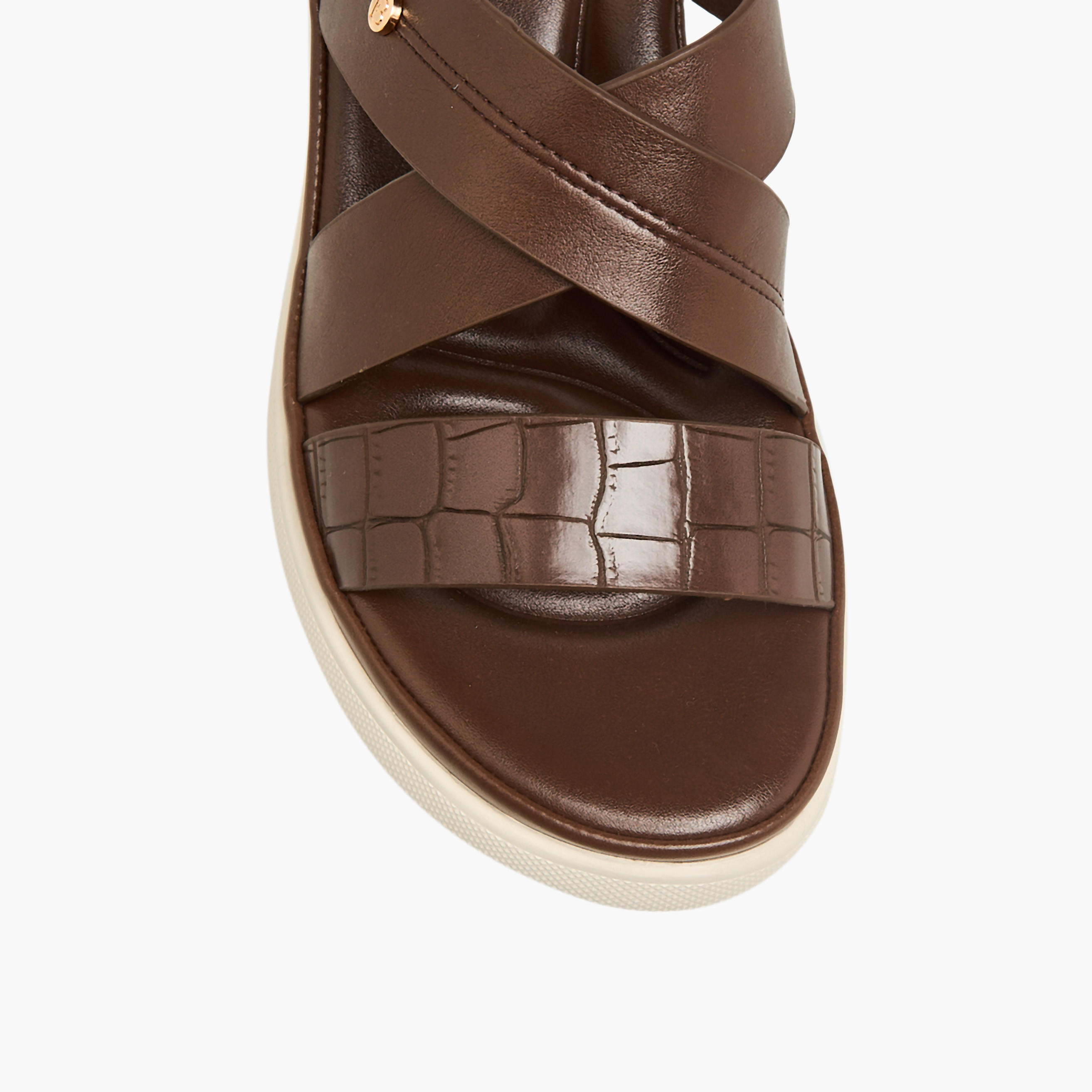 صندل بحزام بارز الملمس للنساء من فلورا بيلا-women-shoes-flats-sandals-image-3