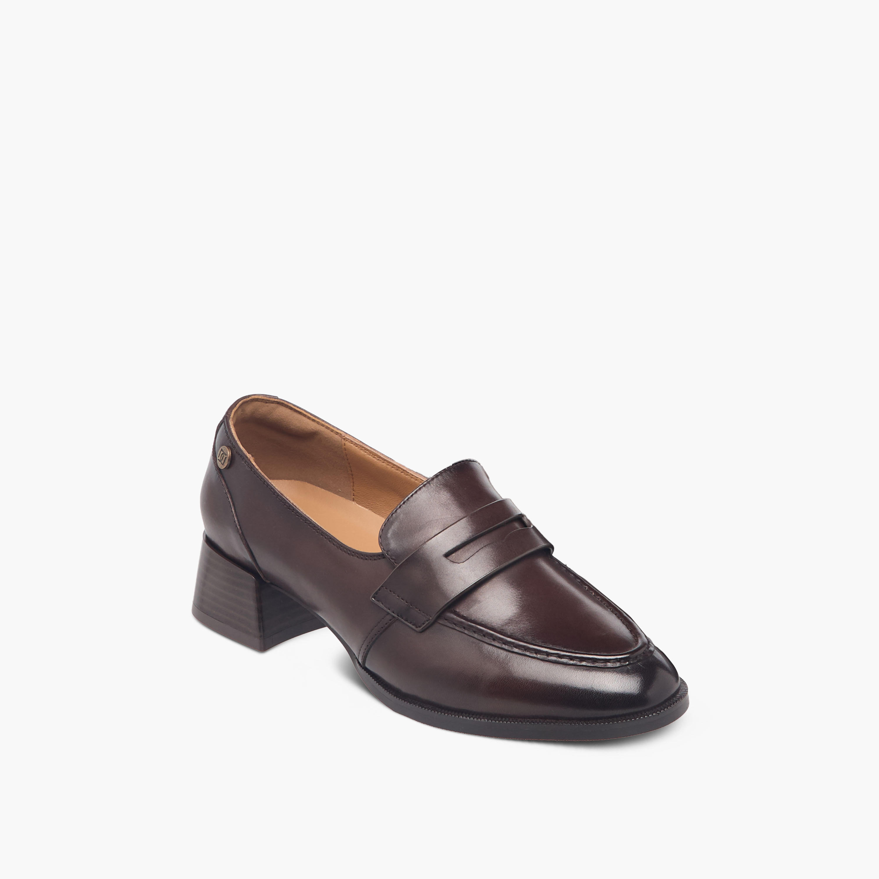 Duchini Women Block Heel Loafers-women-shoes-flats-loafers-image-2