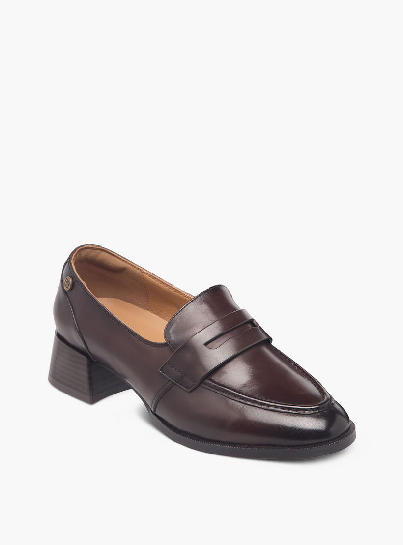Duchini Women Block Heel Loafers-women-shoes-flats-loafers-image-2