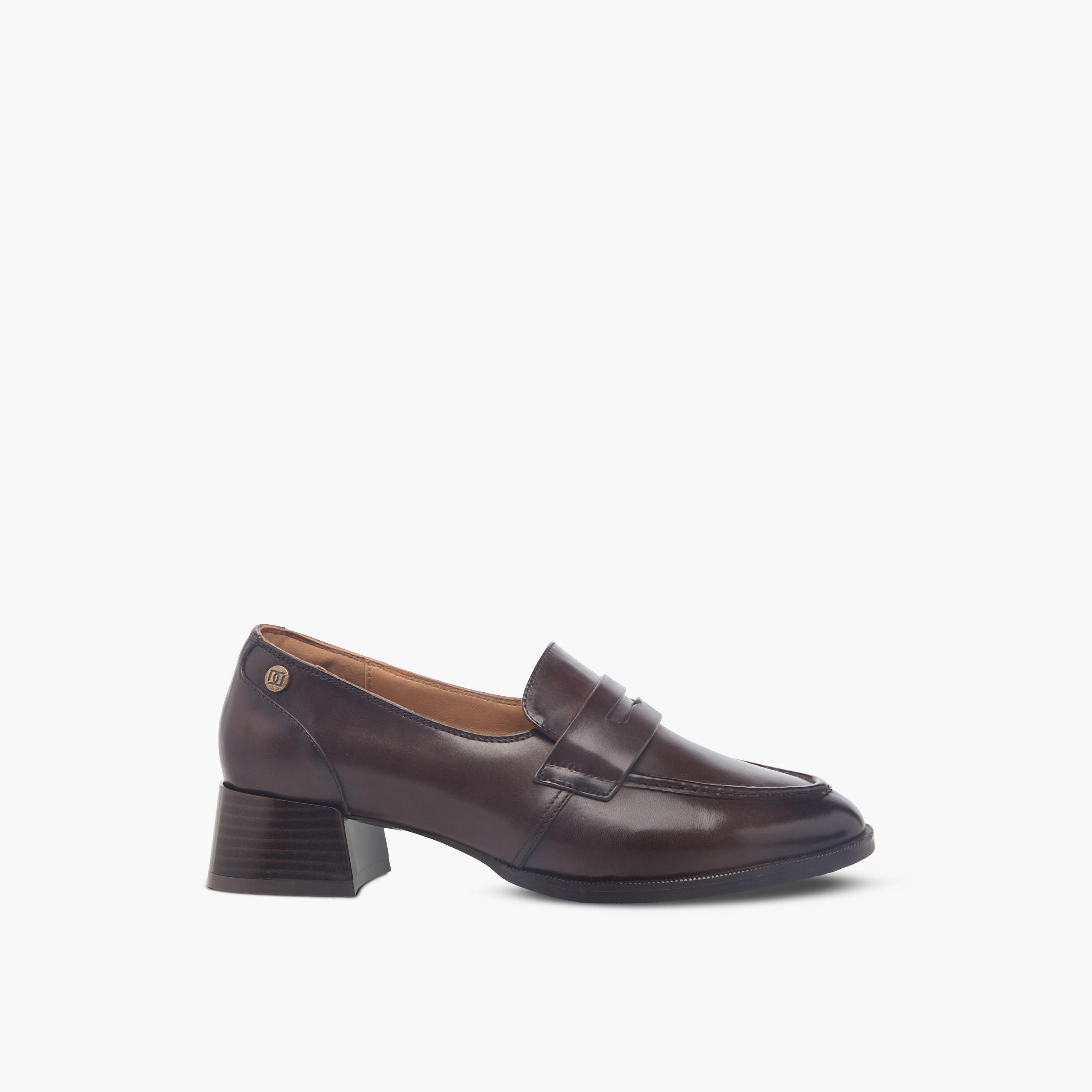 Duchini Women Block Heel Loafers-women-shoes-flats-loafers-image-3