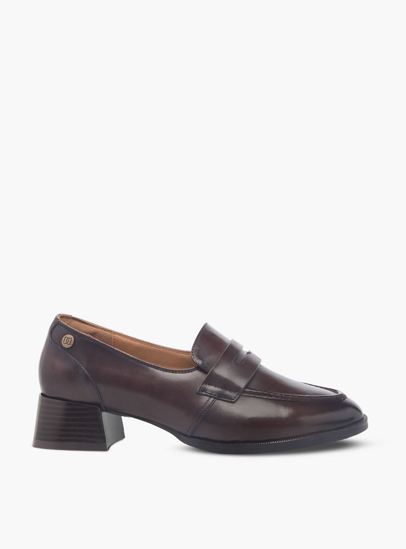 Duchini Women Block Heel Loafers-women-shoes-flats-loafers-image-3