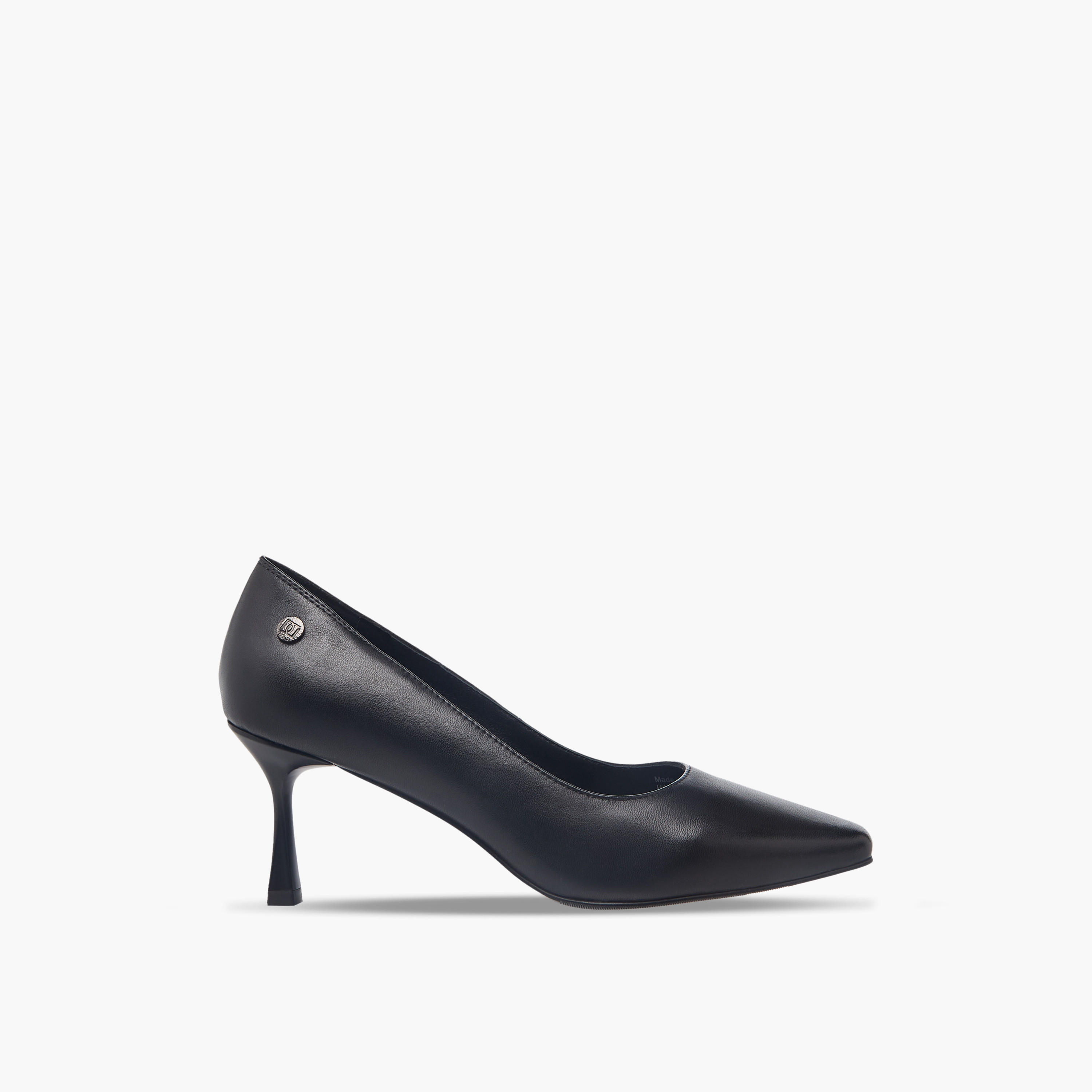 Duchini Women Flared Heel Leather Pumps-women-shoes-sandals-heeled-image-3