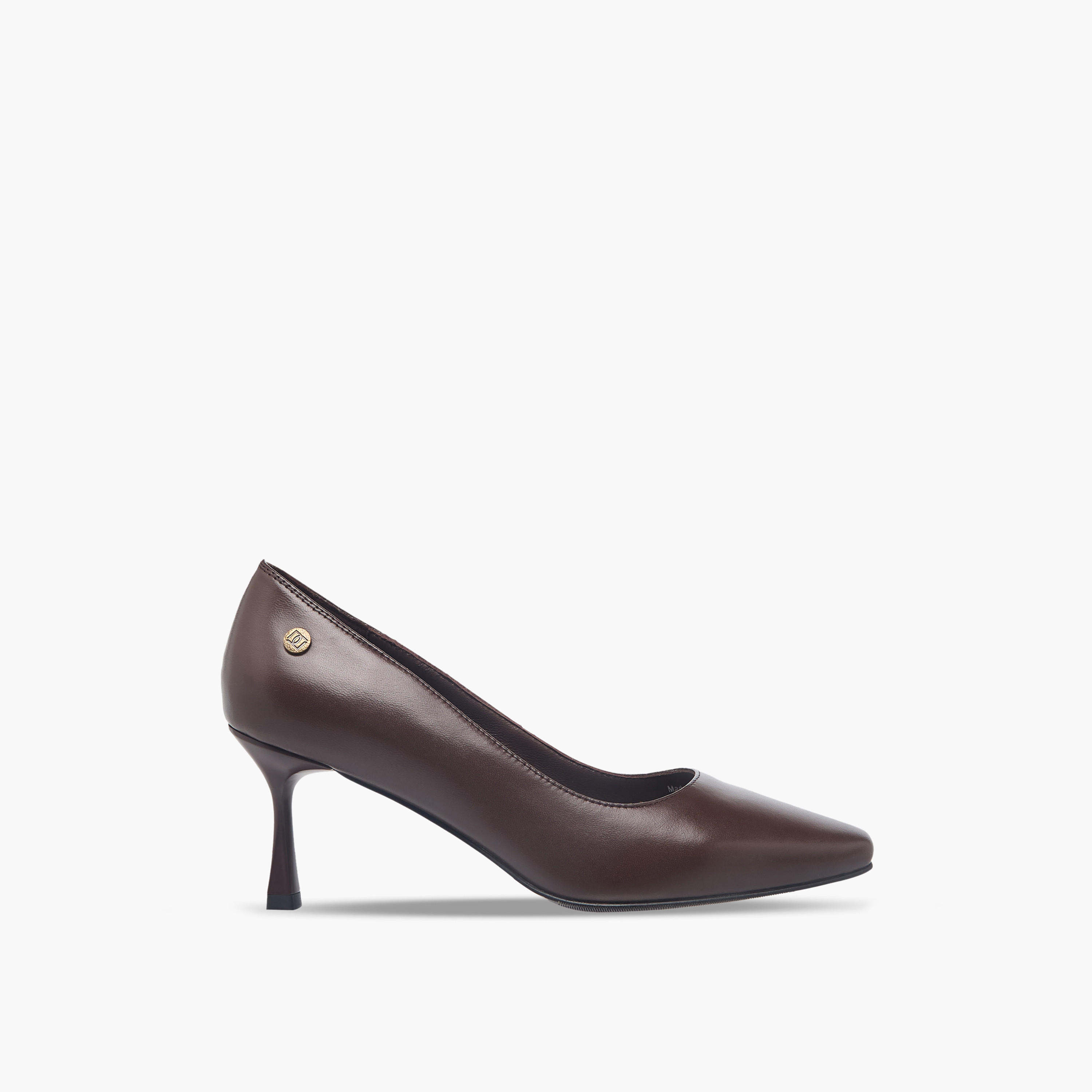 Duchini Women Flared Heel Leather Pumps-women-shoes-sandals-heeled-image-3