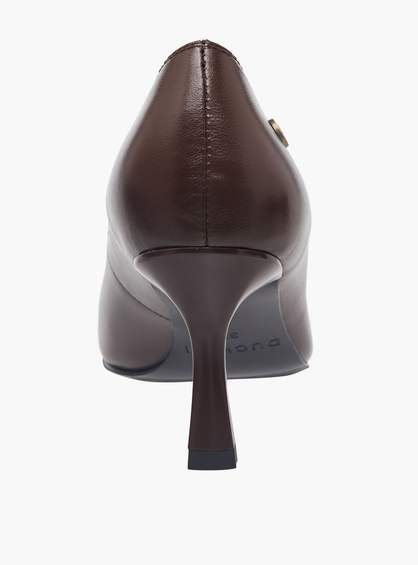 Duchini Women Flared Heel Leather Pumps-women-shoes-sandals-heeled-image-5