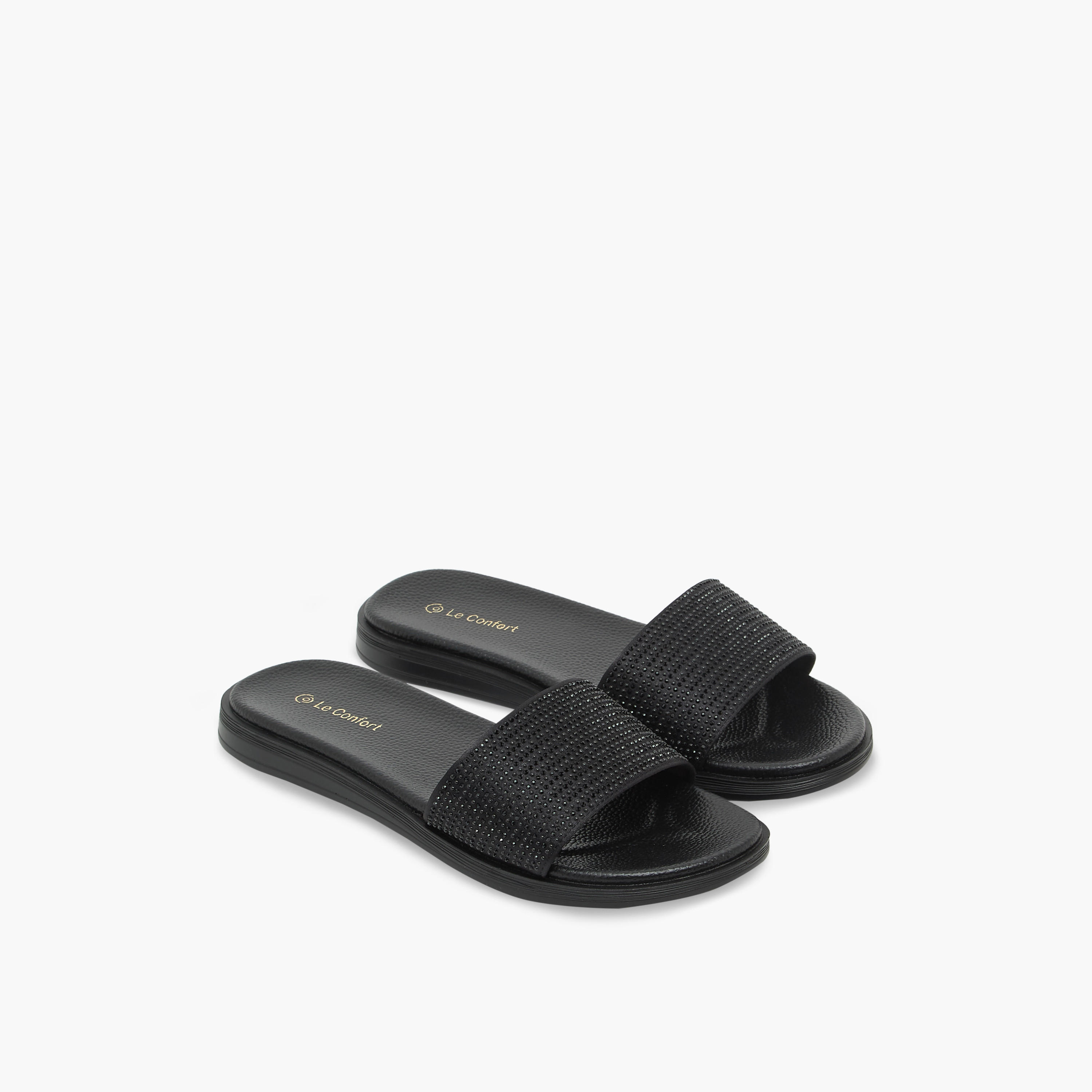 صندل مريح بحزام مزين من لو كونفورت-women-shoes-sandals-flats-image-1