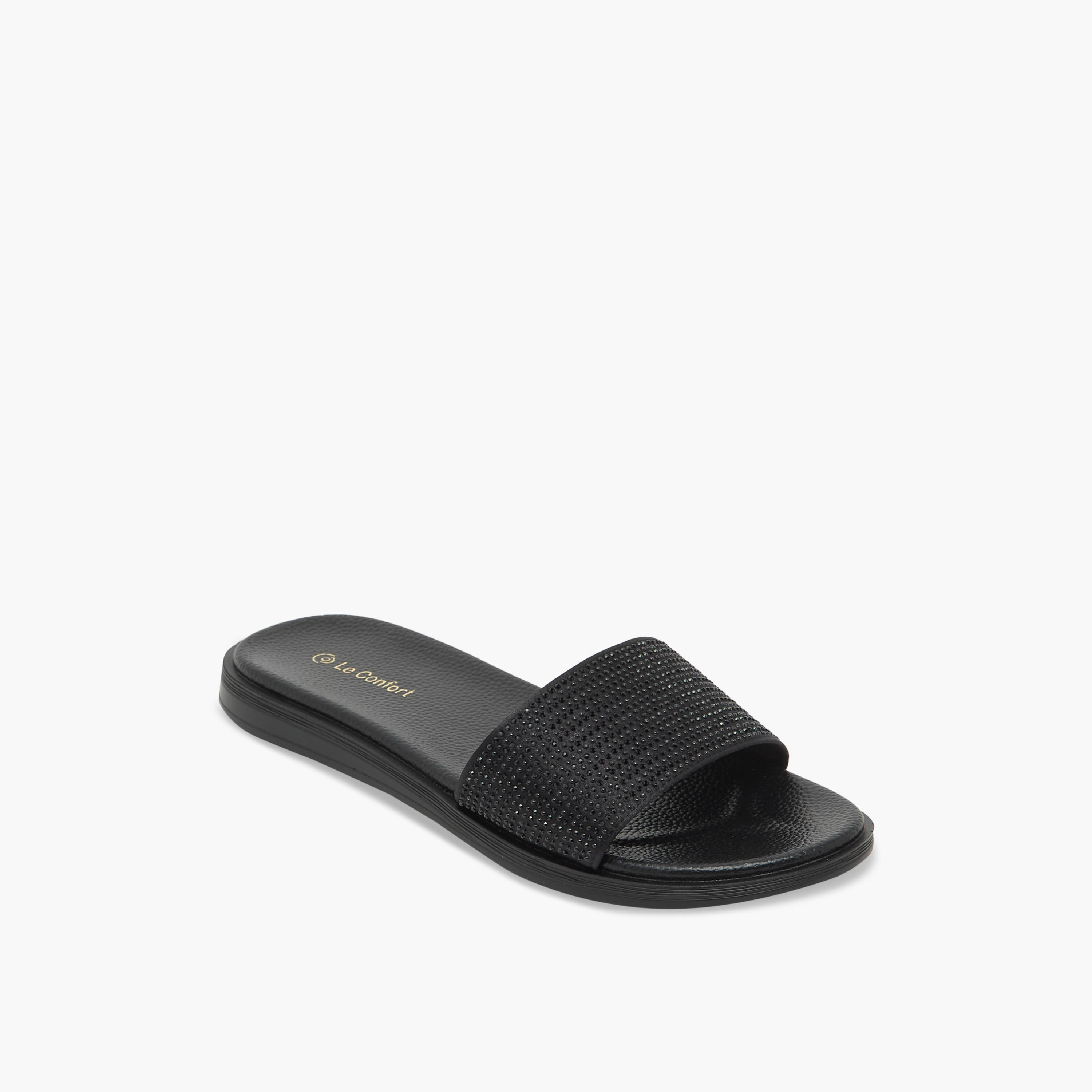 صندل مريح بحزام مزين من لو كونفورت-women-shoes-sandals-flats-image-2