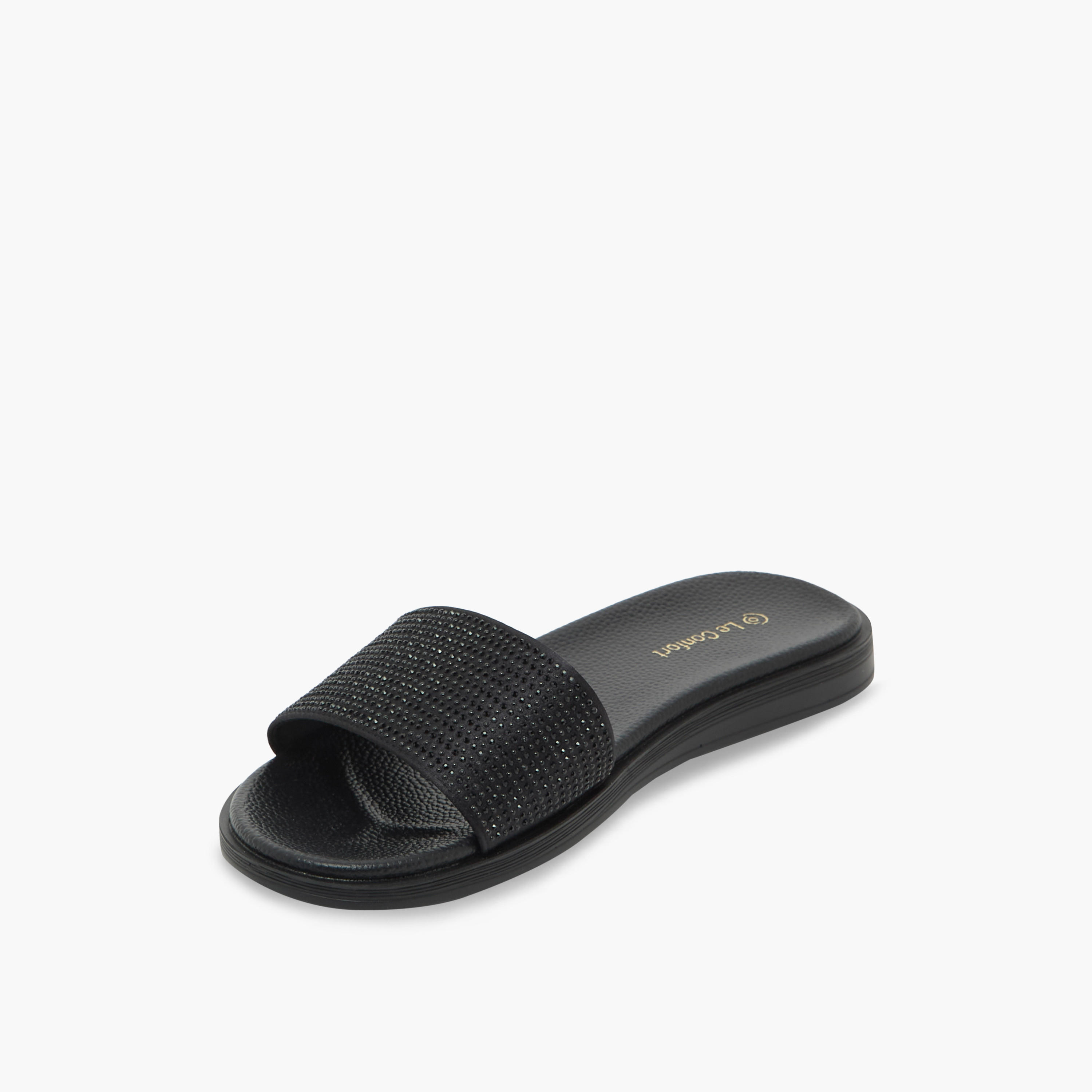 صندل مريح بحزام مزين من لو كونفورت-women-shoes-sandals-flats-image-4