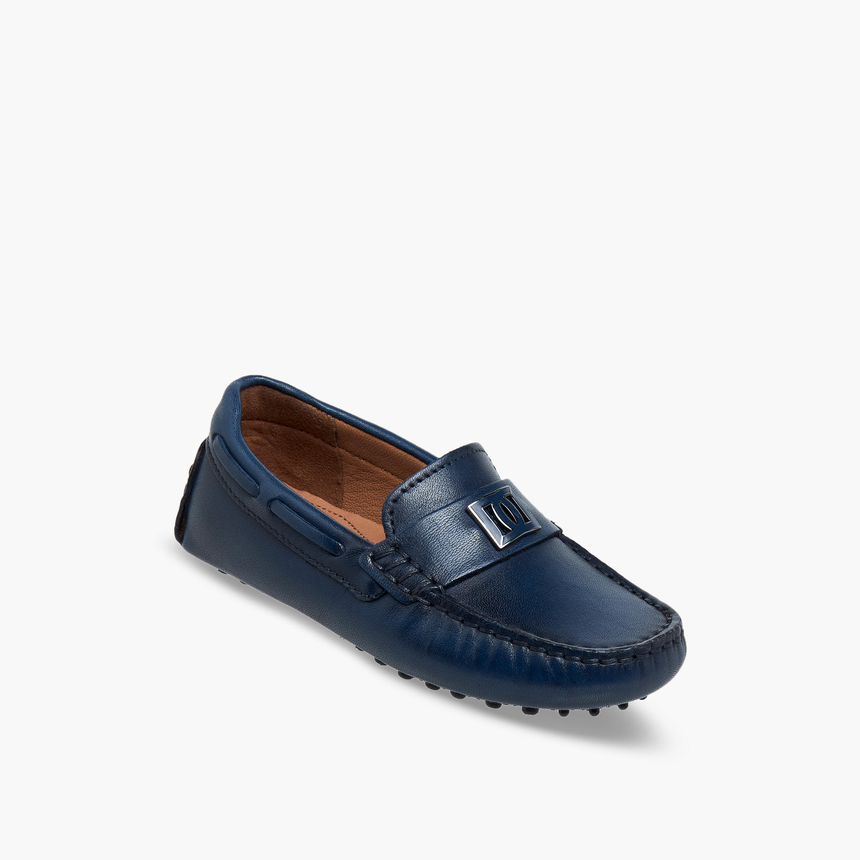حذاء موكاسين جلد سهل الارتداء للأولاد من مستر دوتشيني-boys-shoes-loafers-image-2