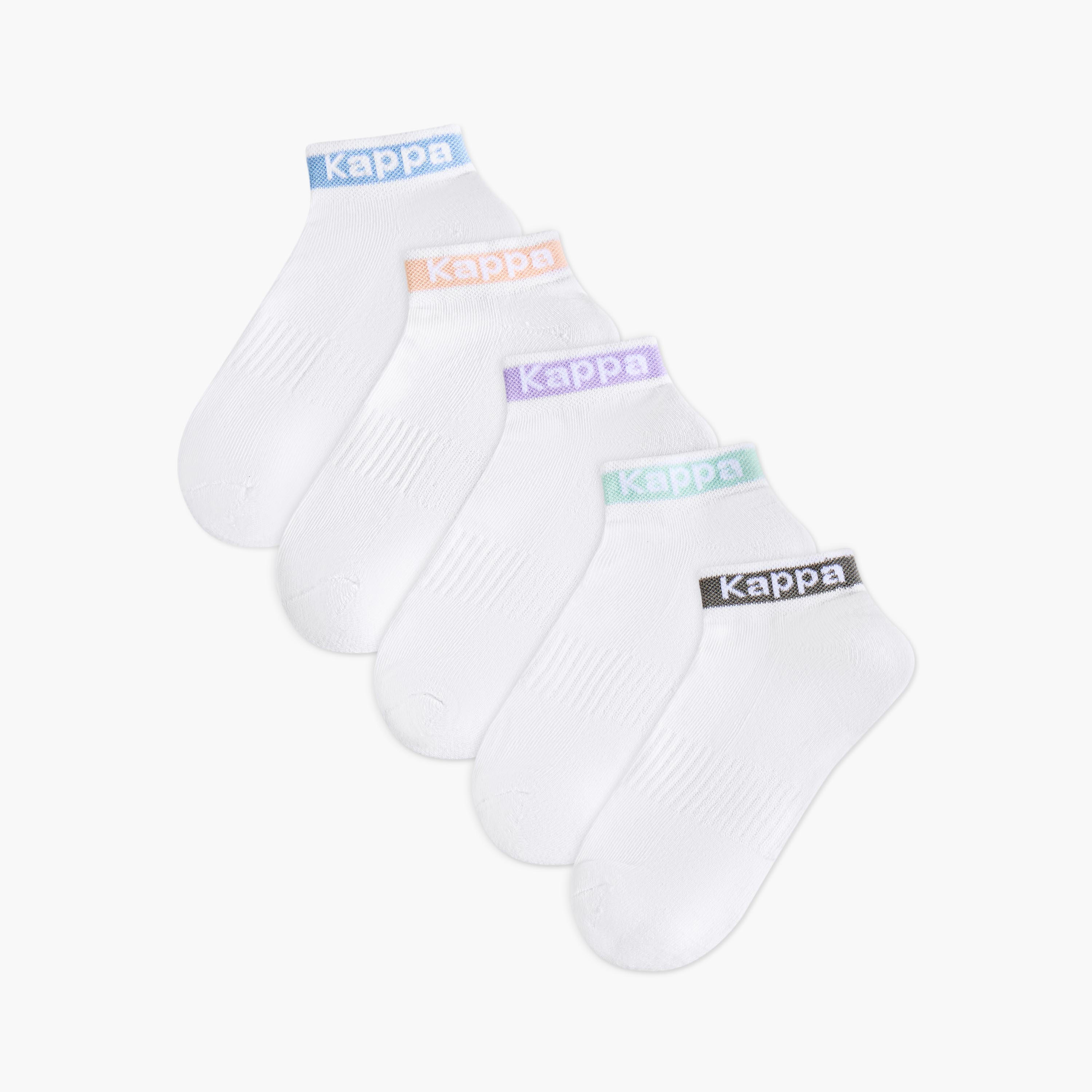 عبوة جوارب رياضية 5 أزواج بطول الكاحل للفتيات من كابا-girls-accessories-socks-image-1