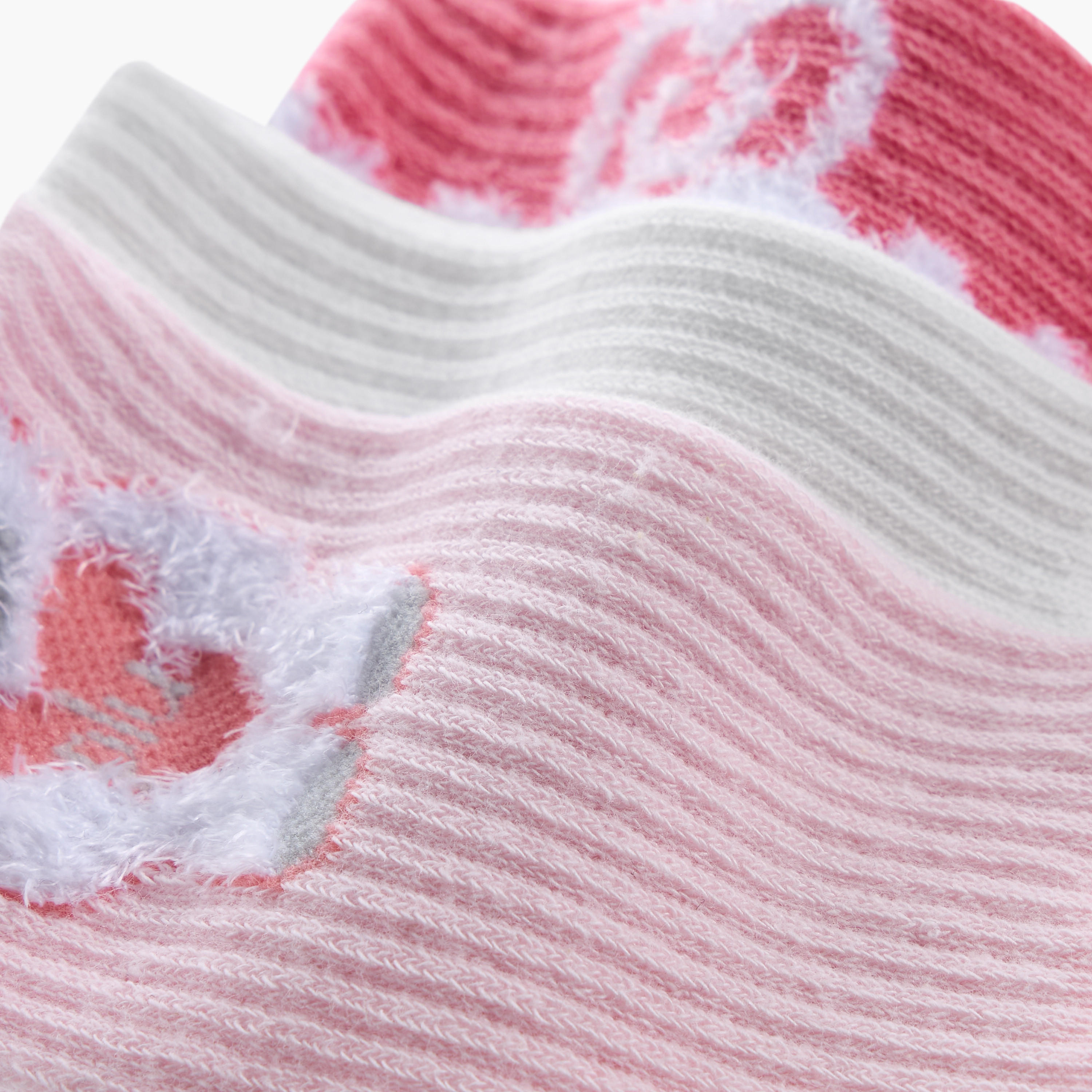 Little Missy Girls Non Terry Crew Lenght Socks - Set of 3-girls-accessories-socks-image-4