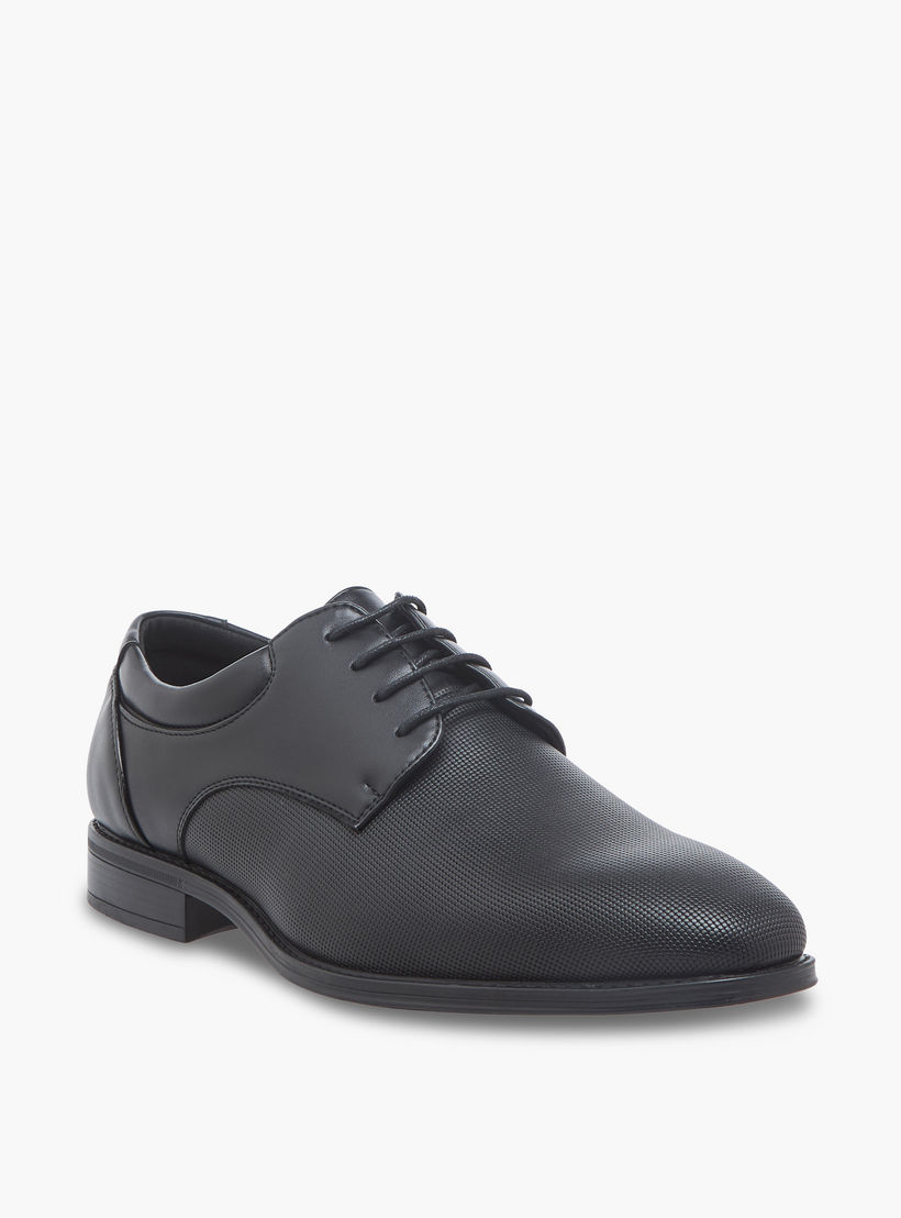 LBL by Shoexpress Men Textured Lace-Up Derby Shoes-men-shoes-formalshoes-image-2