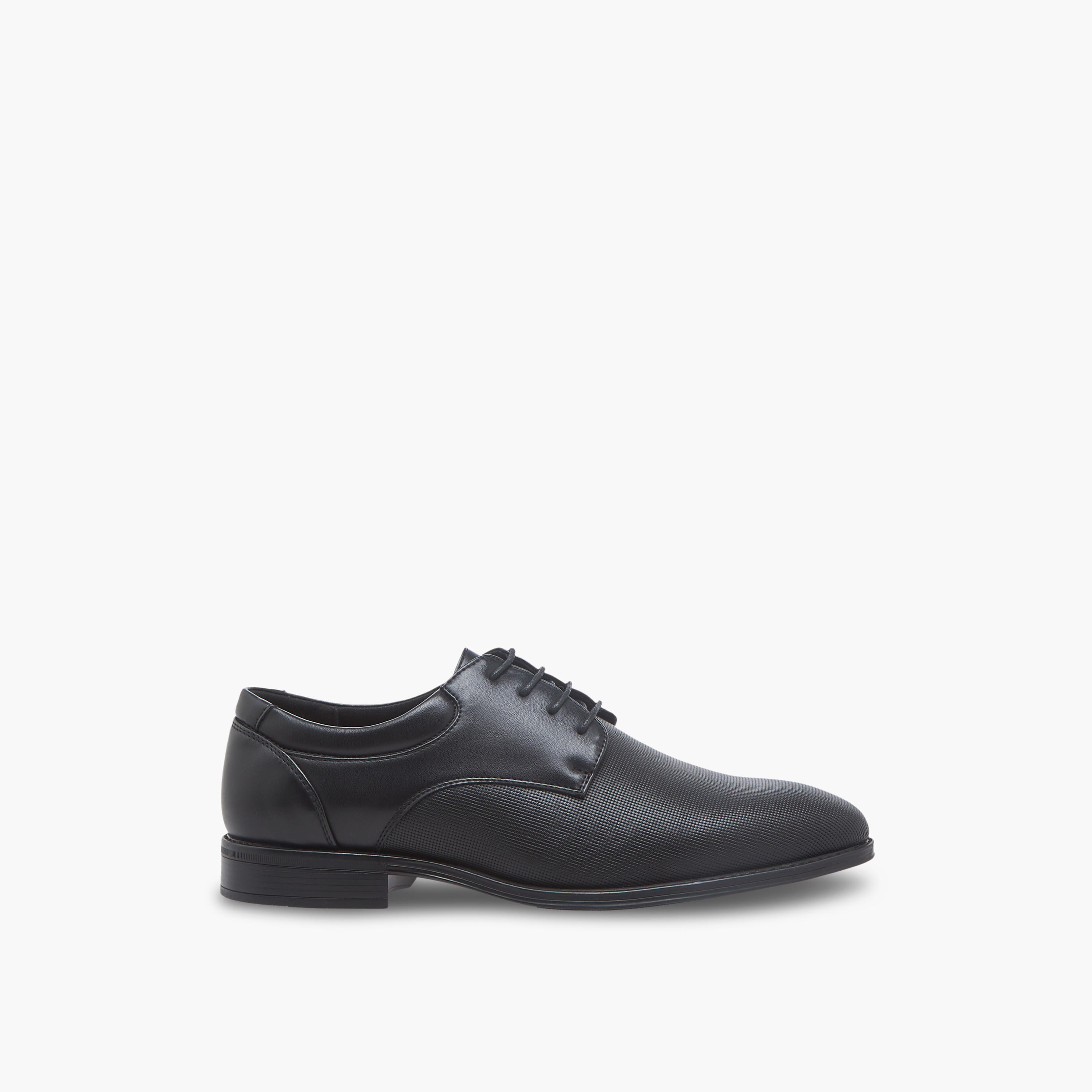 LBL by Shoexpress Men Textured Lace-Up Derby Shoes-men-shoes-formalshoes-image-3