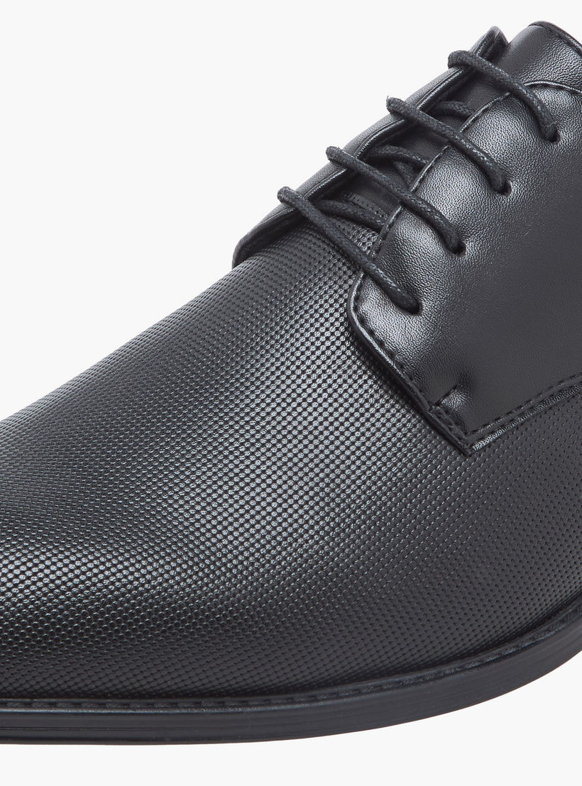 LBL by Shoexpress Men Textured Lace-Up Derby Shoes-men-shoes-formalshoes-image-4