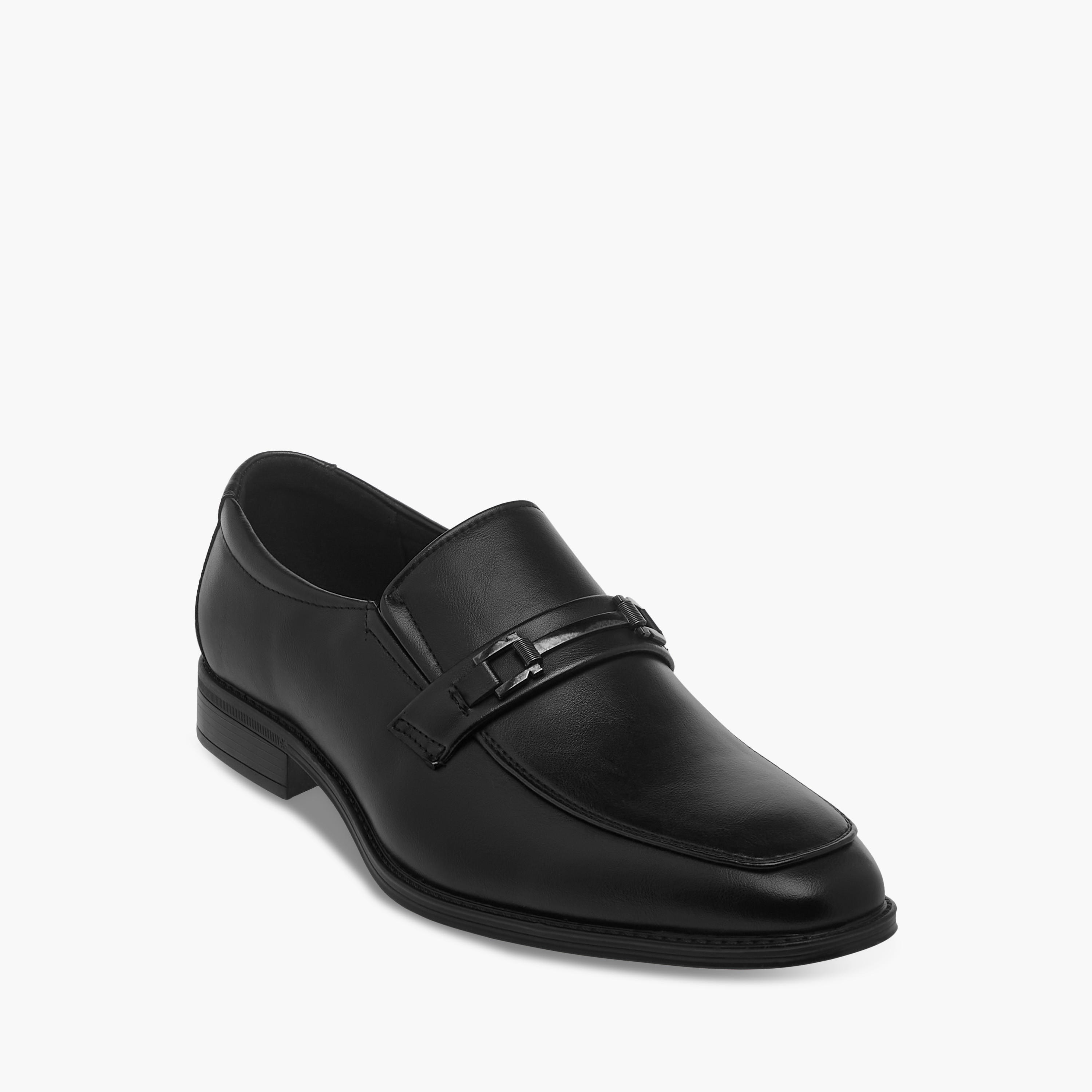 LBL by Shoexpress Metal Accent Slip-On Loafers-men-shoes-formalshoes-image-2