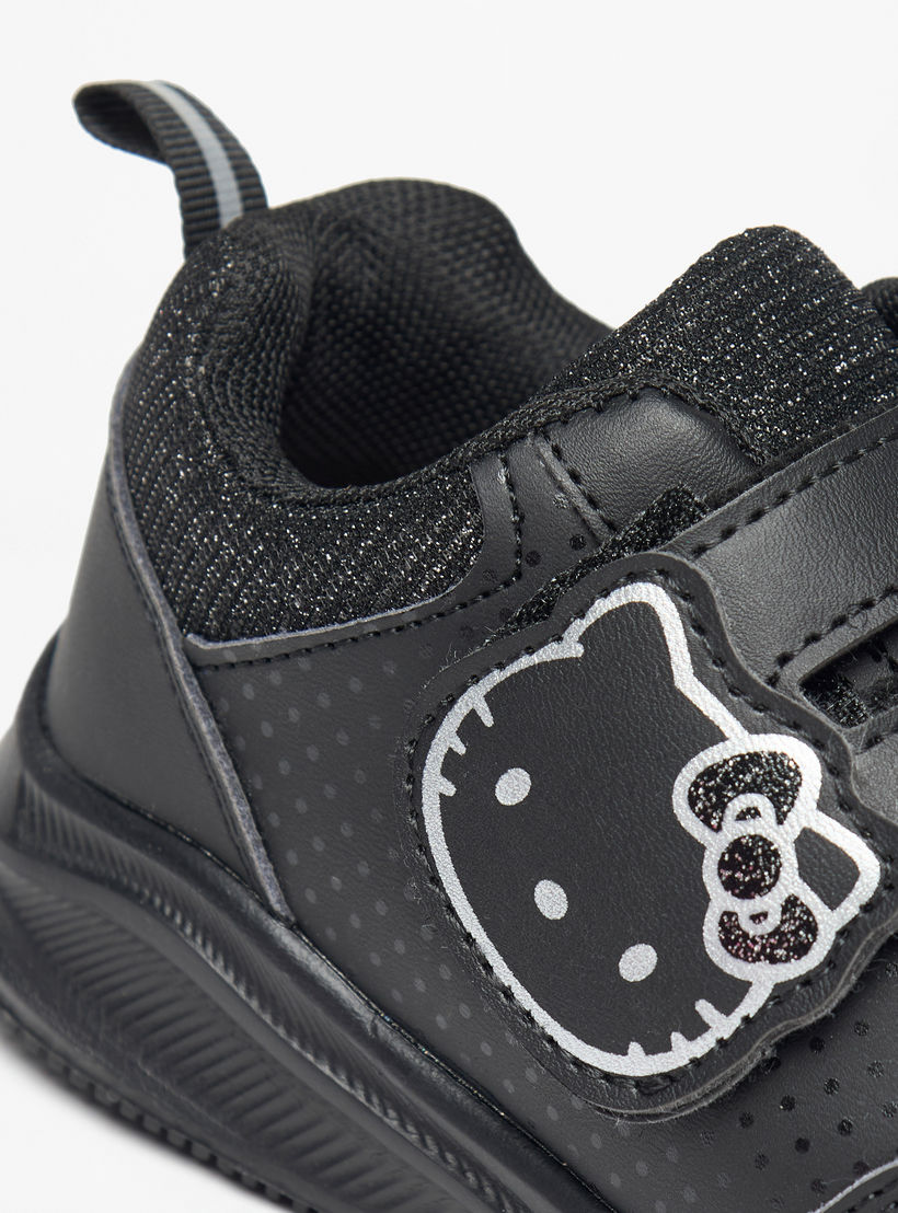 Hello Kitty Textured School Shoes with Hook and Loop Closure-girls-shoes-schoolshoes-image-5