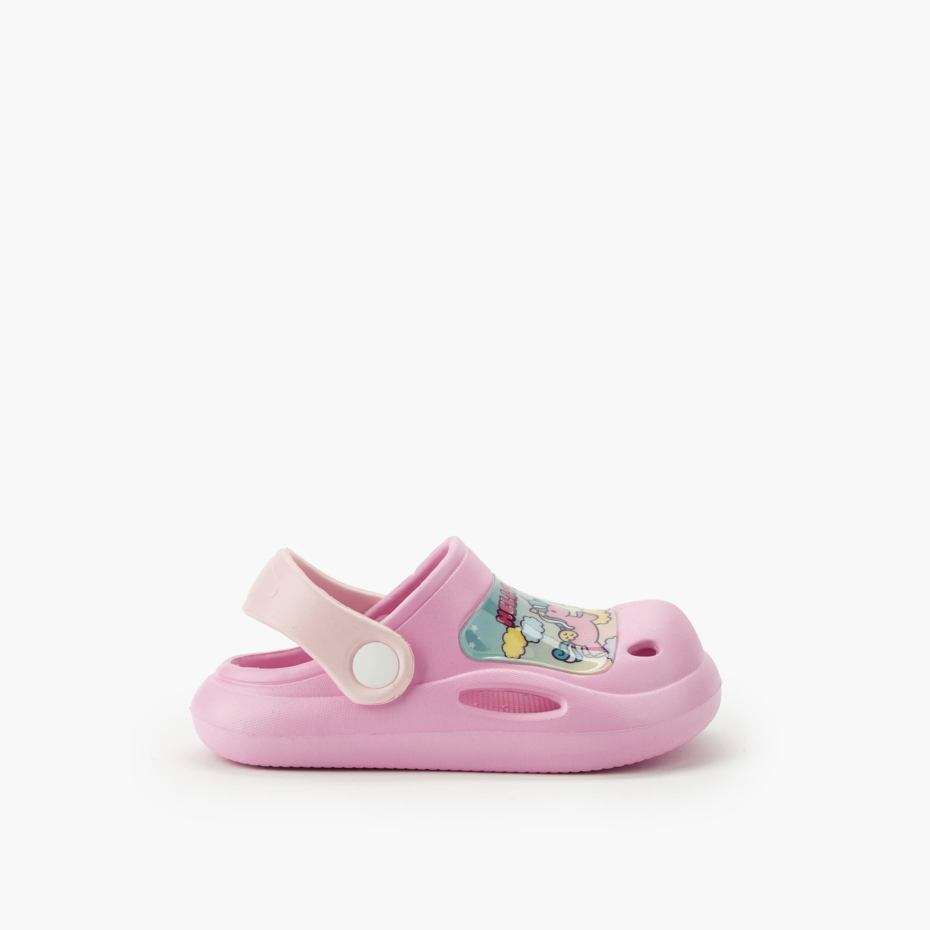 Hello Kitty Girls Printed Clogs-girls-shoes-flipflopsandslides-image-3
