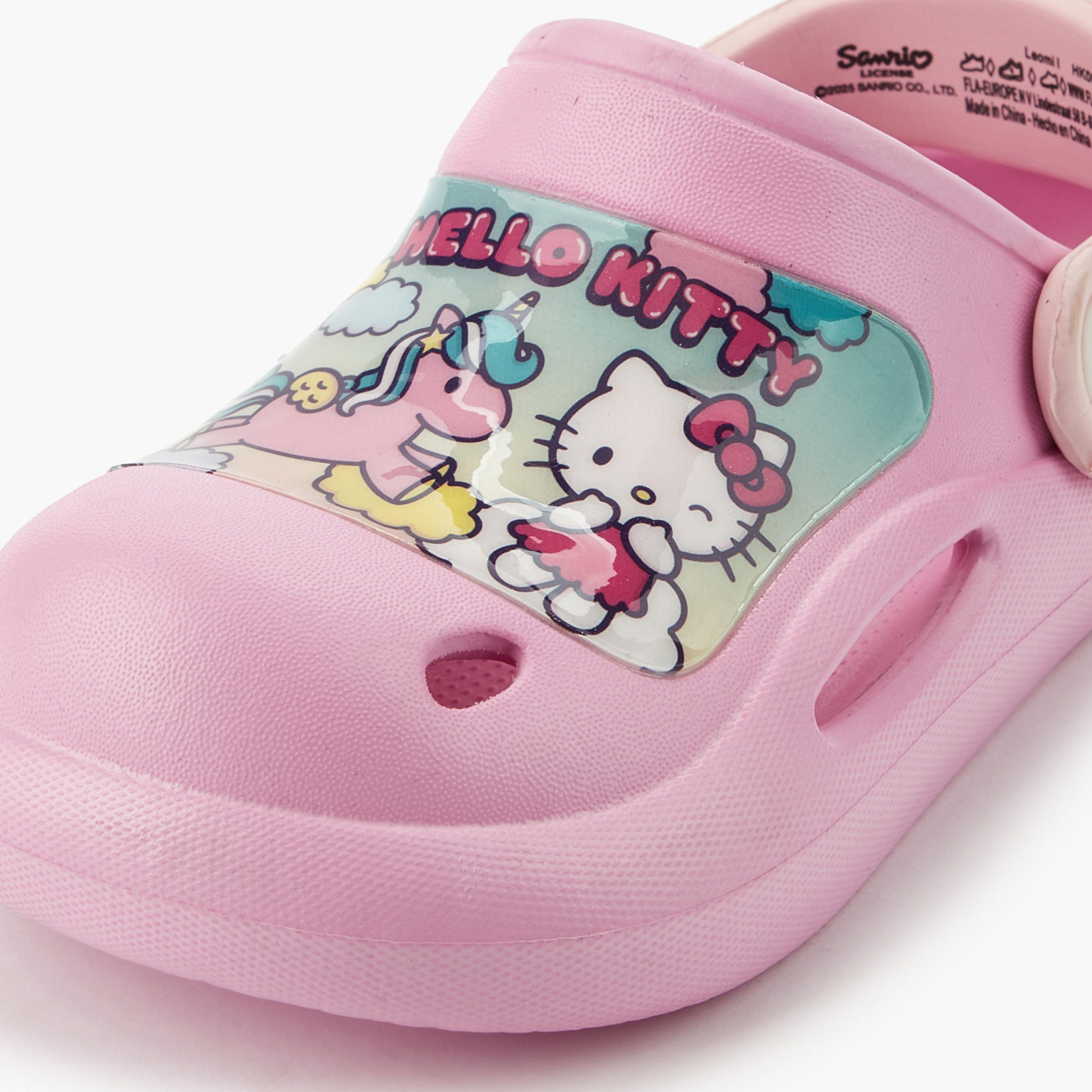 Hello Kitty Girls Printed Clogs-girls-shoes-flipflopsandslides-image-4