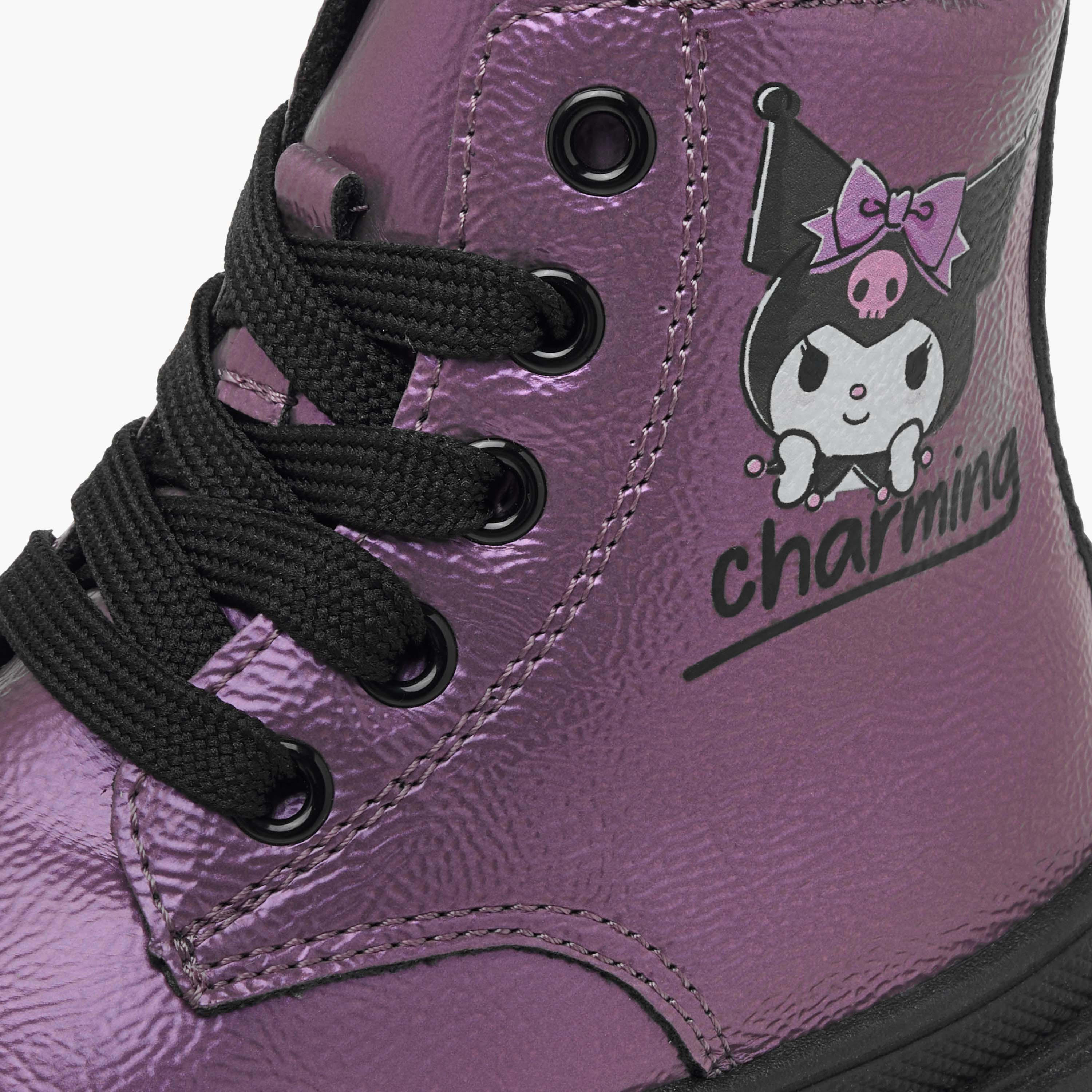بوت طول الكاحل برباط إغلاق وطبعات-girls-shoes-boots-image-4