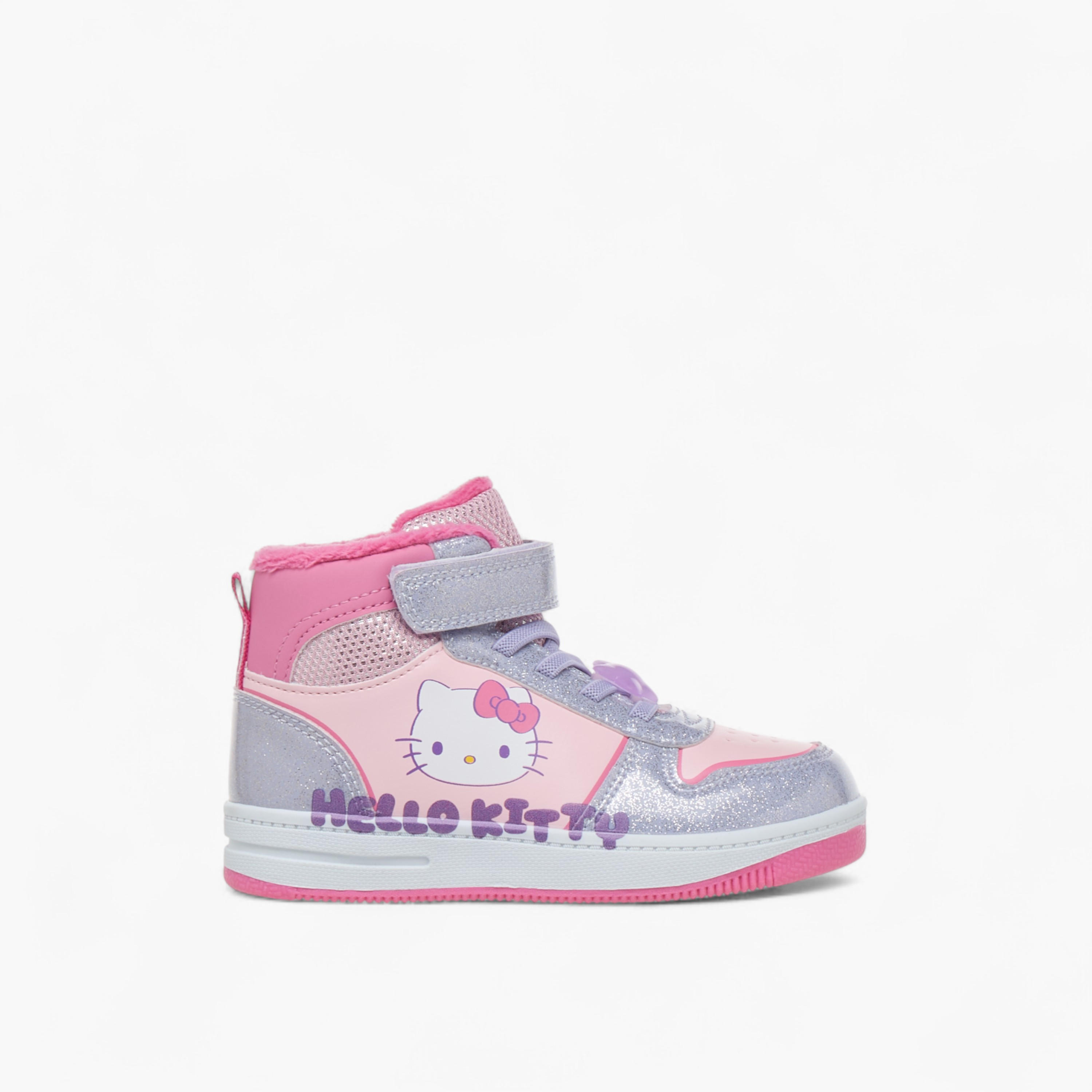 Hello Kitty Girls Hook & Loop High Cut Sneakers-girls-shoes-sneakers-image-3