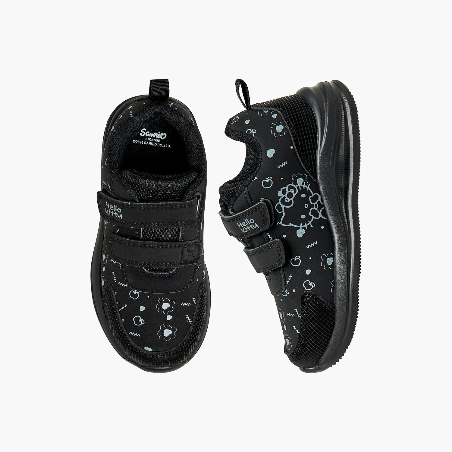 Hello Kitty Girls Hook & Loop School Shoes-girls-shoes-sneakers-image-1