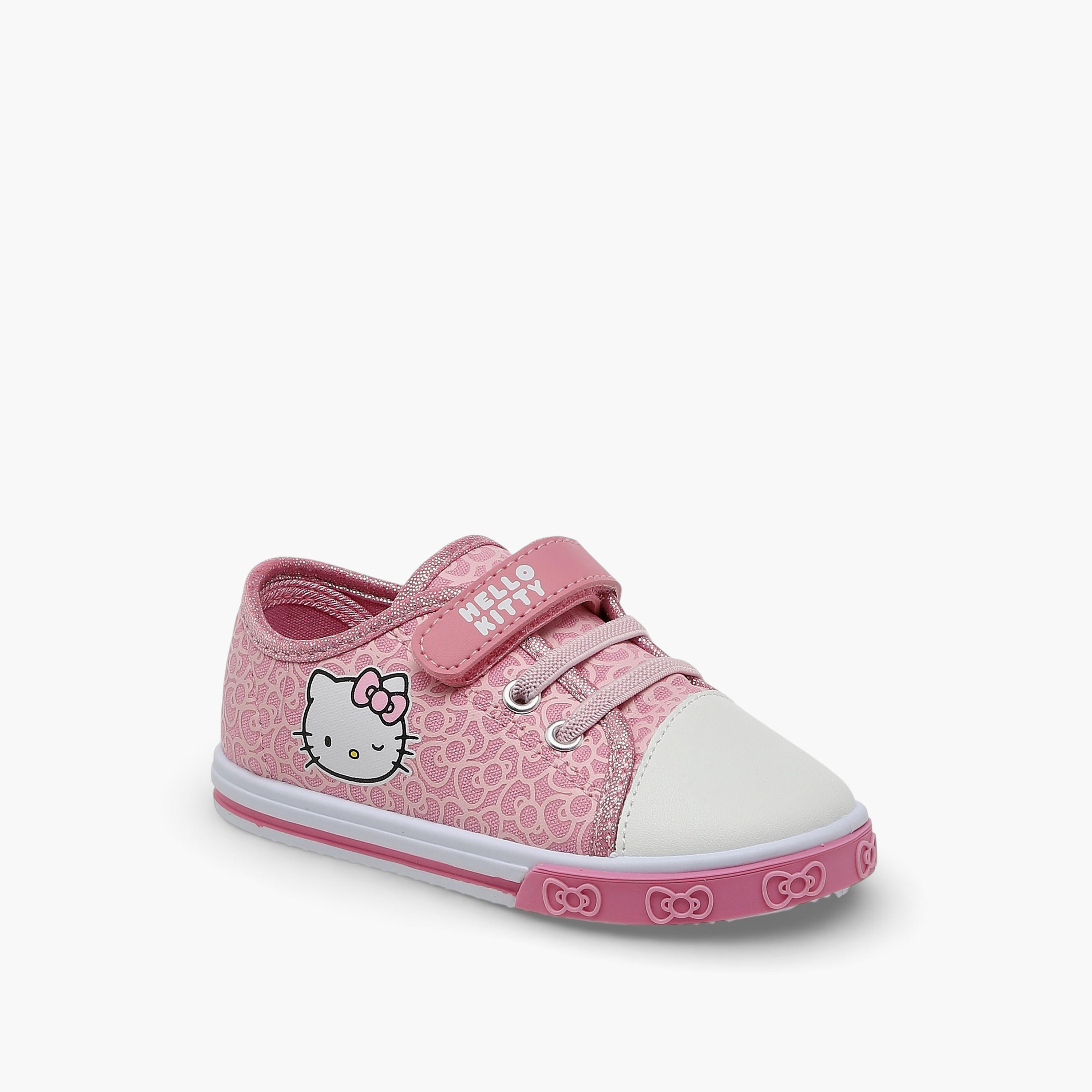 Hello Kitty Girls Hook & Loop Ankle Sneakers-girls-shoes-sneakers-image-2