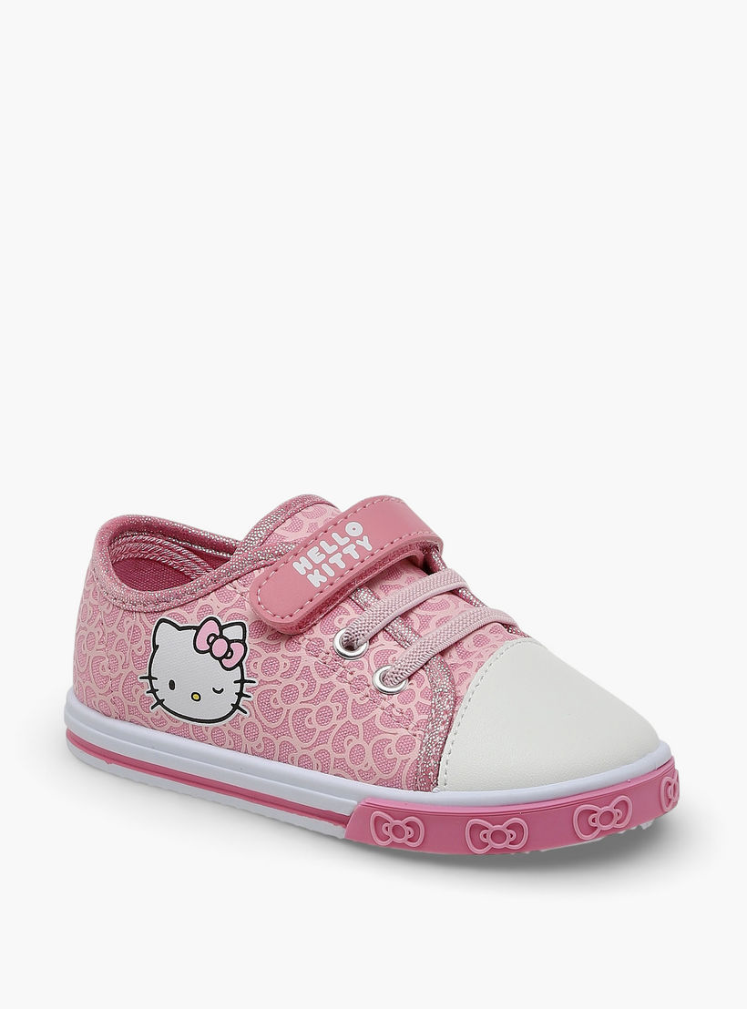 Hello Kitty Girls Hook & Loop Ankle Sneakers-girls-shoes-sneakers-image-2