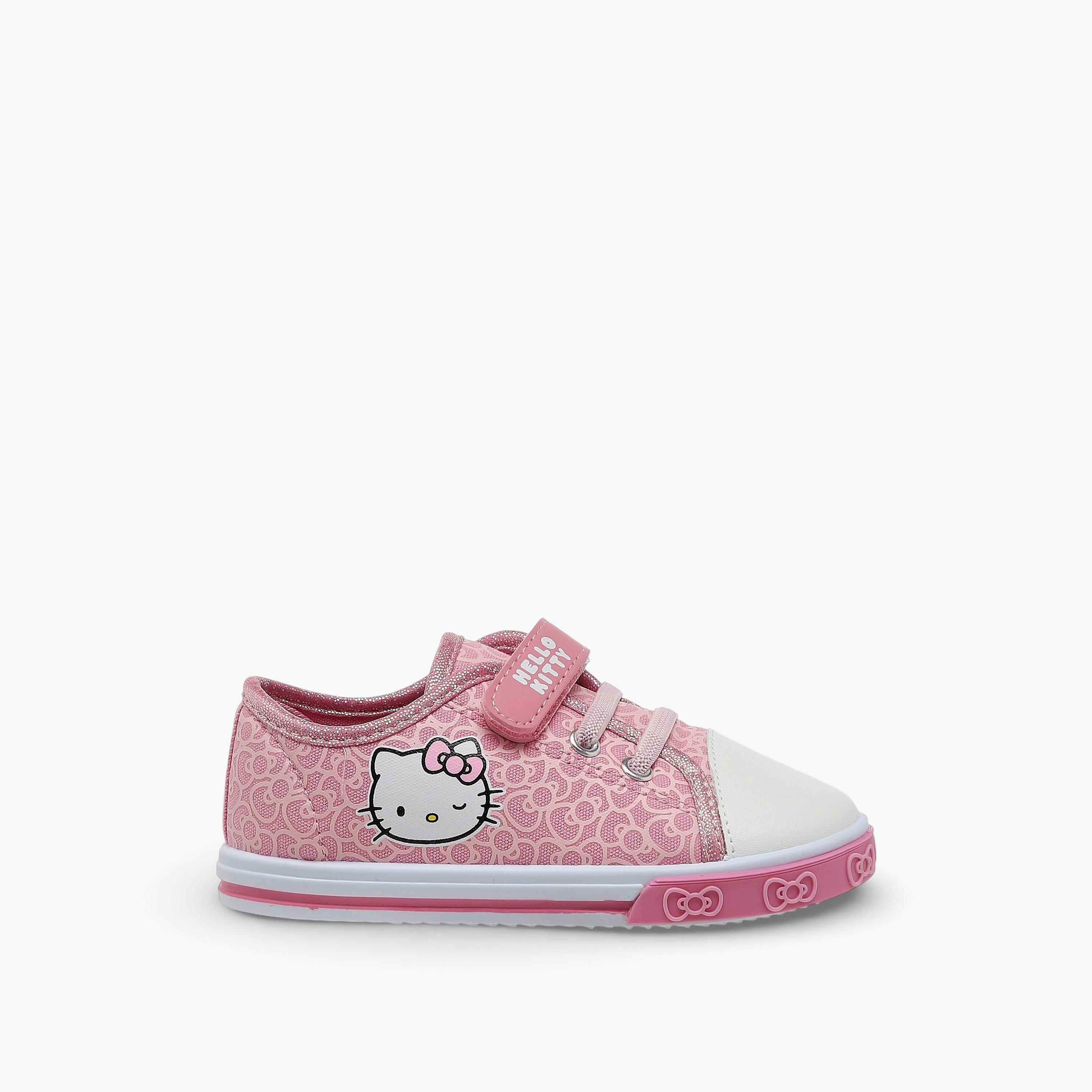 Hello Kitty Girls Hook & Loop Ankle Sneakers-girls-shoes-sneakers-image-3