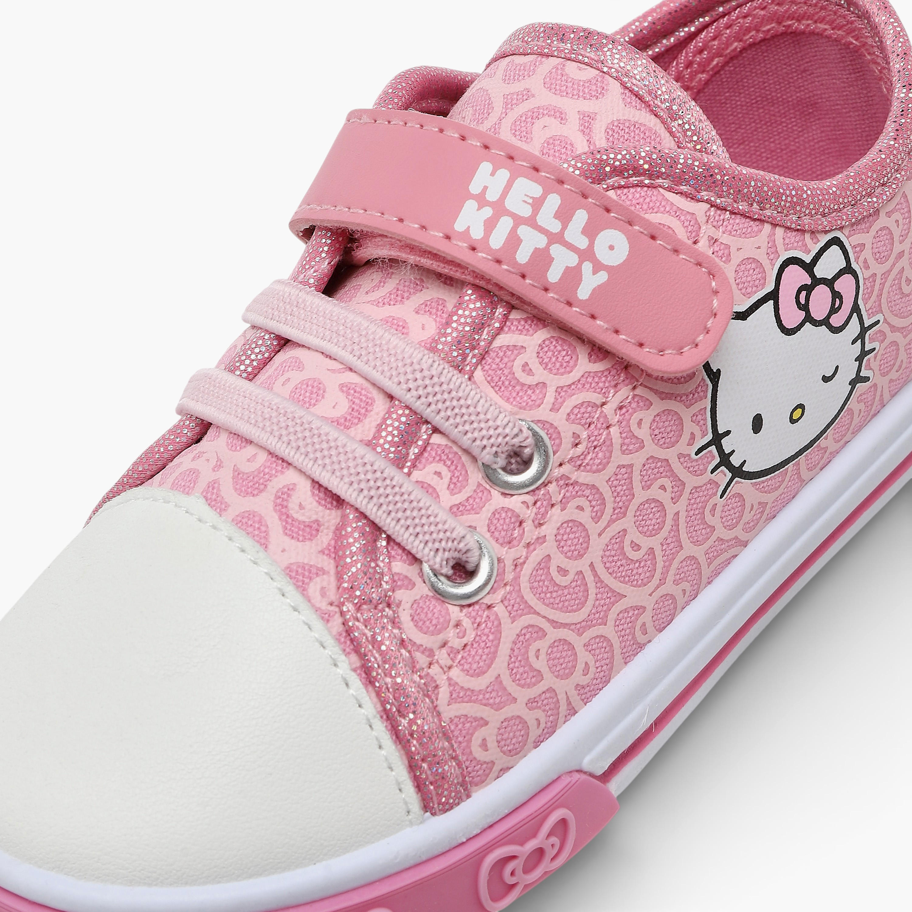 Hello Kitty Girls Hook & Loop Ankle Sneakers-girls-shoes-sneakers-image-4