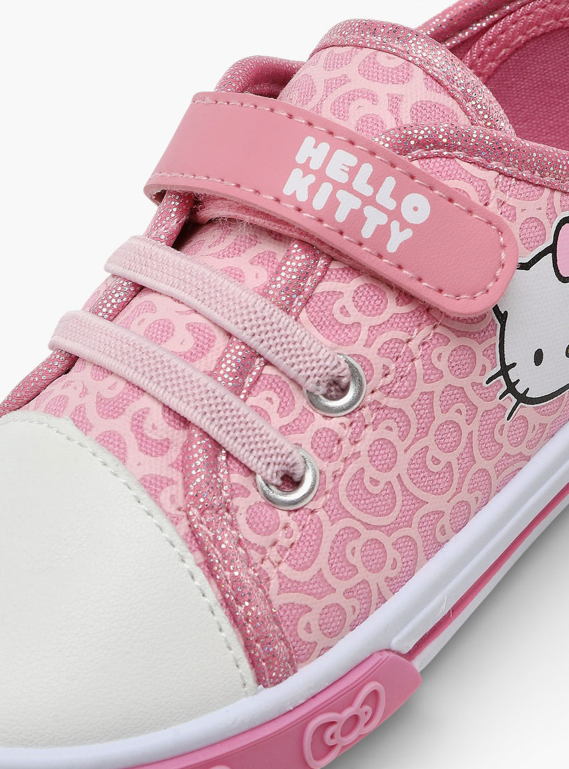 Hello Kitty Girls Hook & Loop Ankle Sneakers-girls-shoes-sneakers-image-4