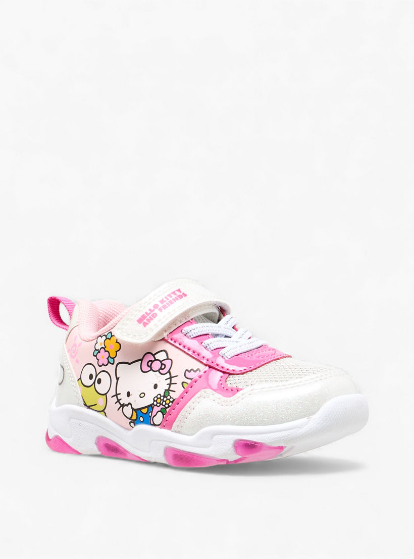 حذاء سنيكرز مضيء بشريط إغلاق لاصق للبنات من هالو كيتي-girls-shoes-sneakers-image-2