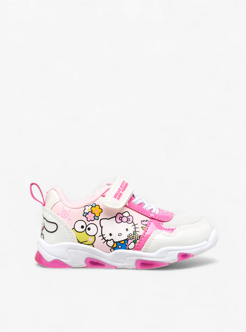حذاء سنيكرز مضيء بشريط إغلاق لاصق للبنات من هالو كيتي-girls-shoes-sneakers-image-3