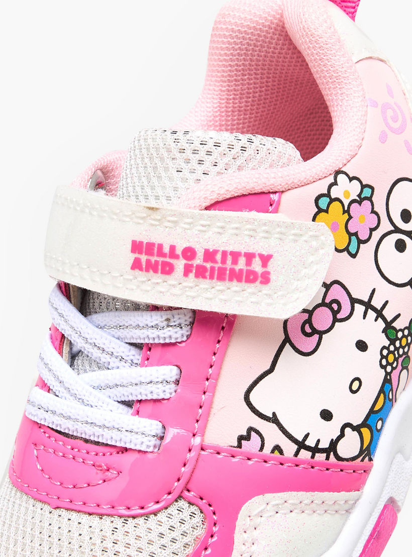 حذاء سنيكرز مضيء بشريط إغلاق لاصق للبنات من هالو كيتي-girls-shoes-sneakers-image-5