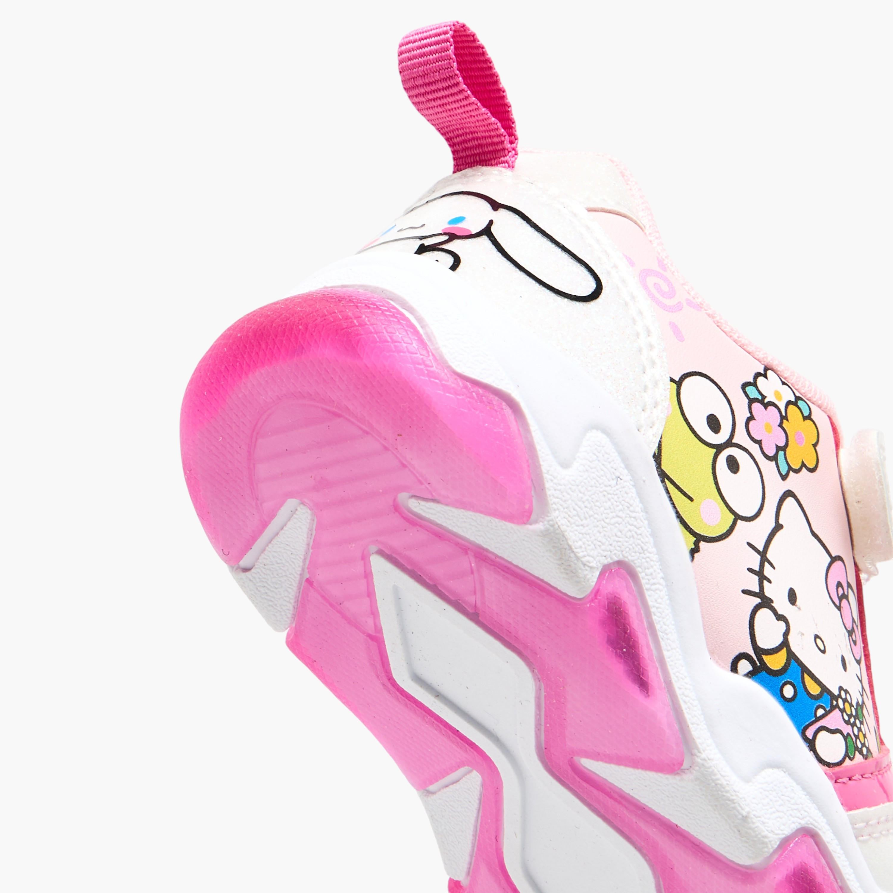 حذاء سنيكرز مضيء بشريط إغلاق لاصق للبنات من هالو كيتي-girls-shoes-sneakers-image-6