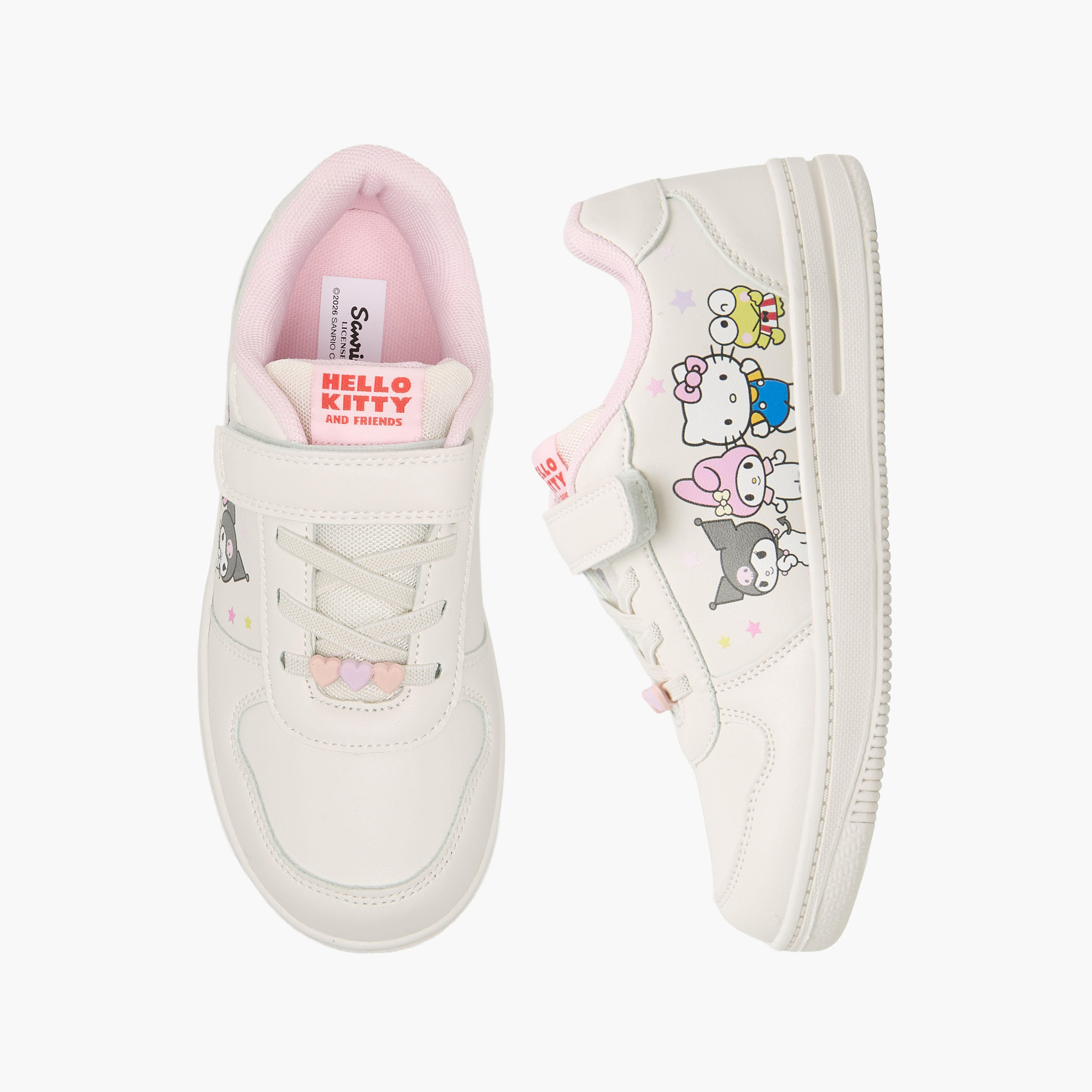 حذاء سنيكرز للكاحل بشريط لاصق للبنات من هالو كيتي-girls-shoes-sneakers-image-1
