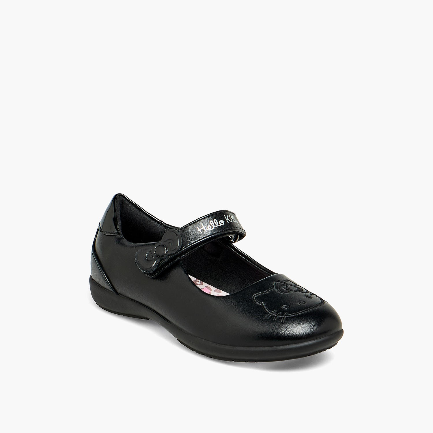 حذاء مدرسي ماري جين بشريط إغلاق لاصق للبنات من هالو كيتي-girls-shoes-maryjanes-image-2