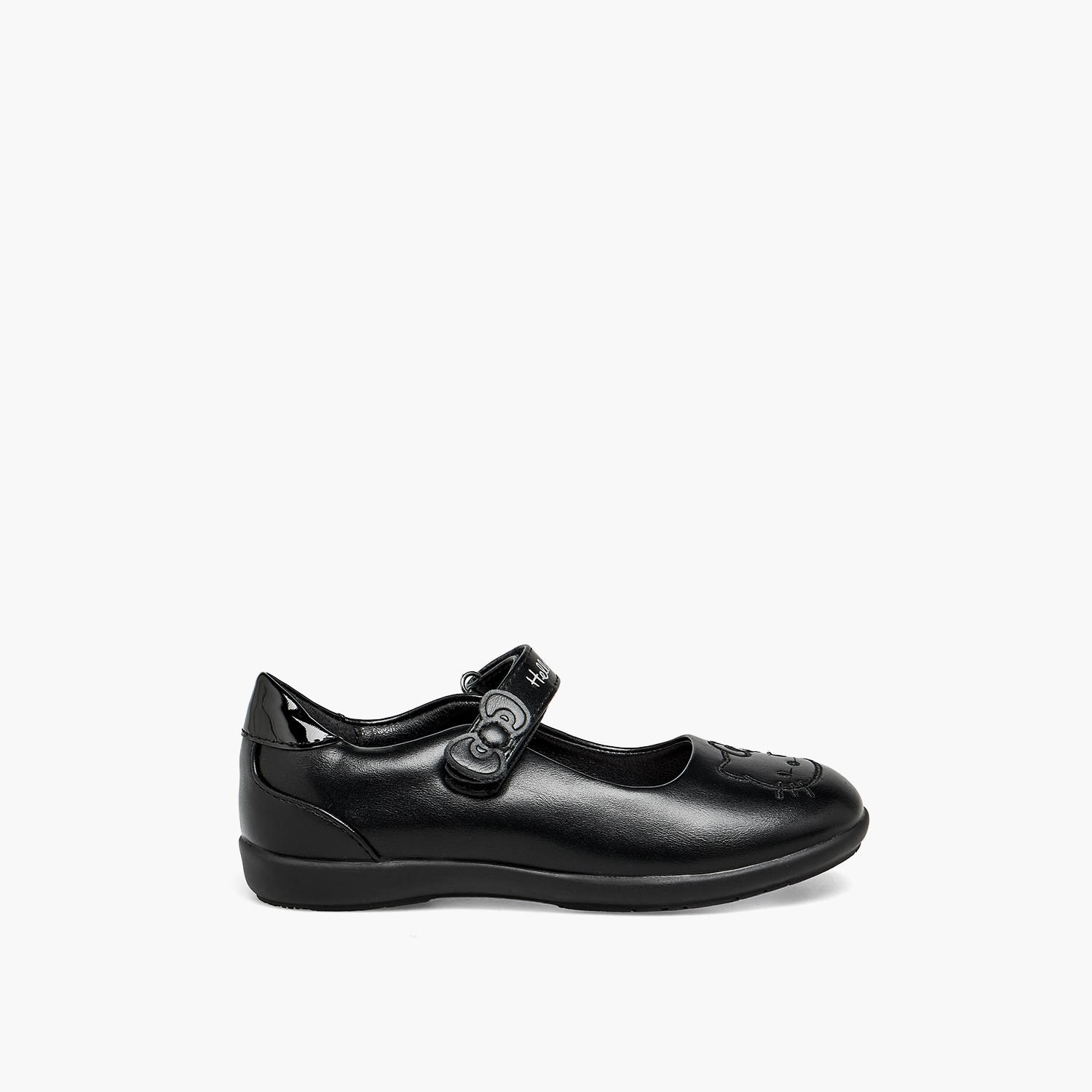 حذاء مدرسي ماري جين بشريط إغلاق لاصق للبنات من هالو كيتي-girls-shoes-maryjanes-image-3